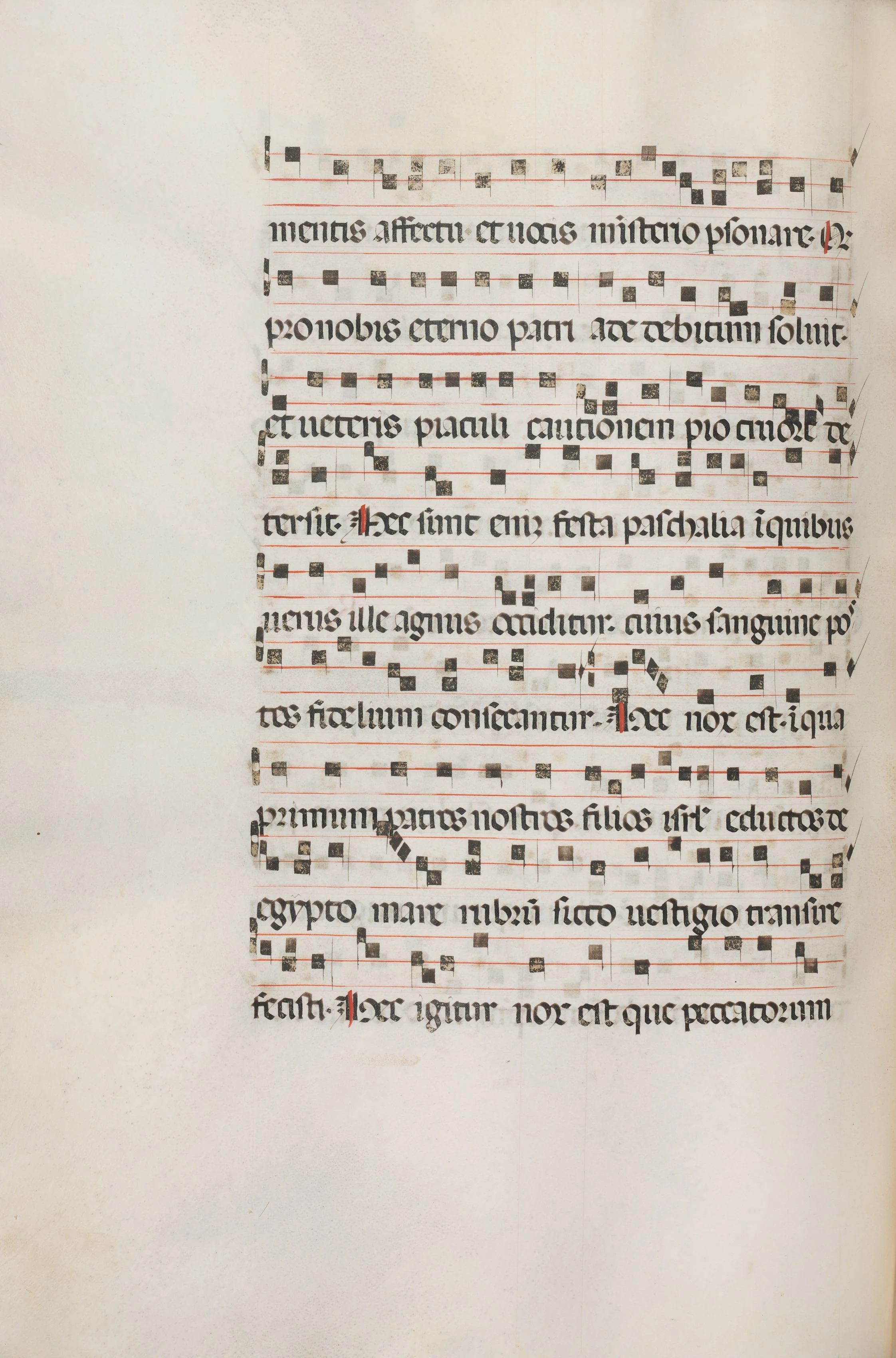 Missale: Fol. 154v: Music for "Exultet"