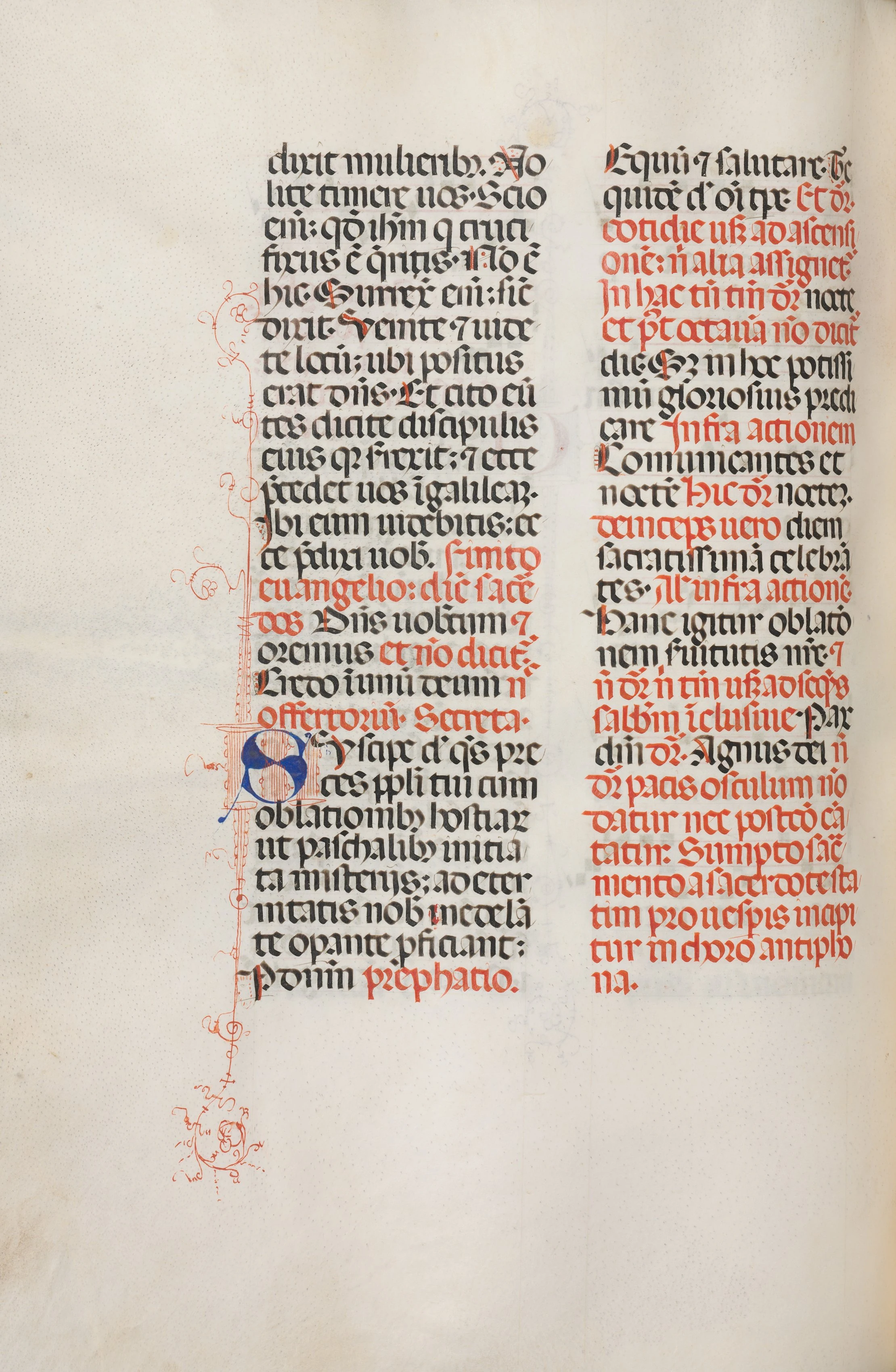 Missale: Fol. 172v: Music for "Alleluia" etc. at beginning of Easter