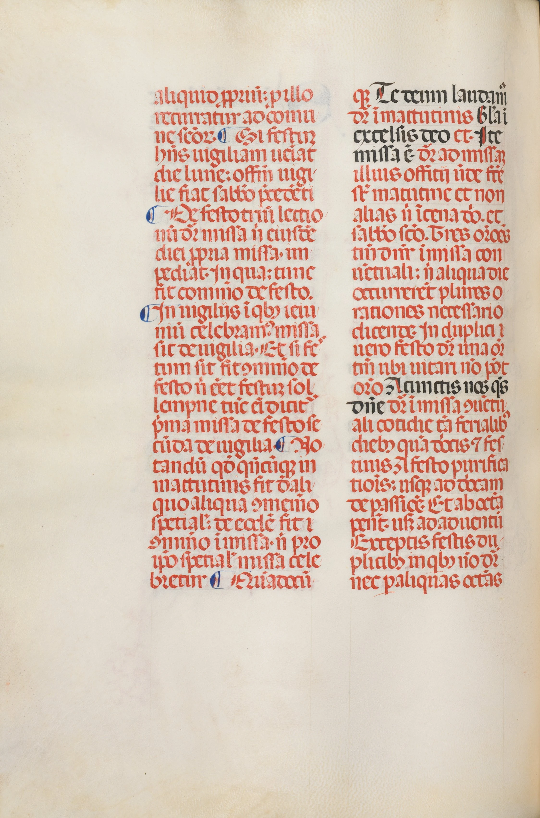 Missale: Fol. 173v: Music for "Alleluia" etc. at beginning of Easter