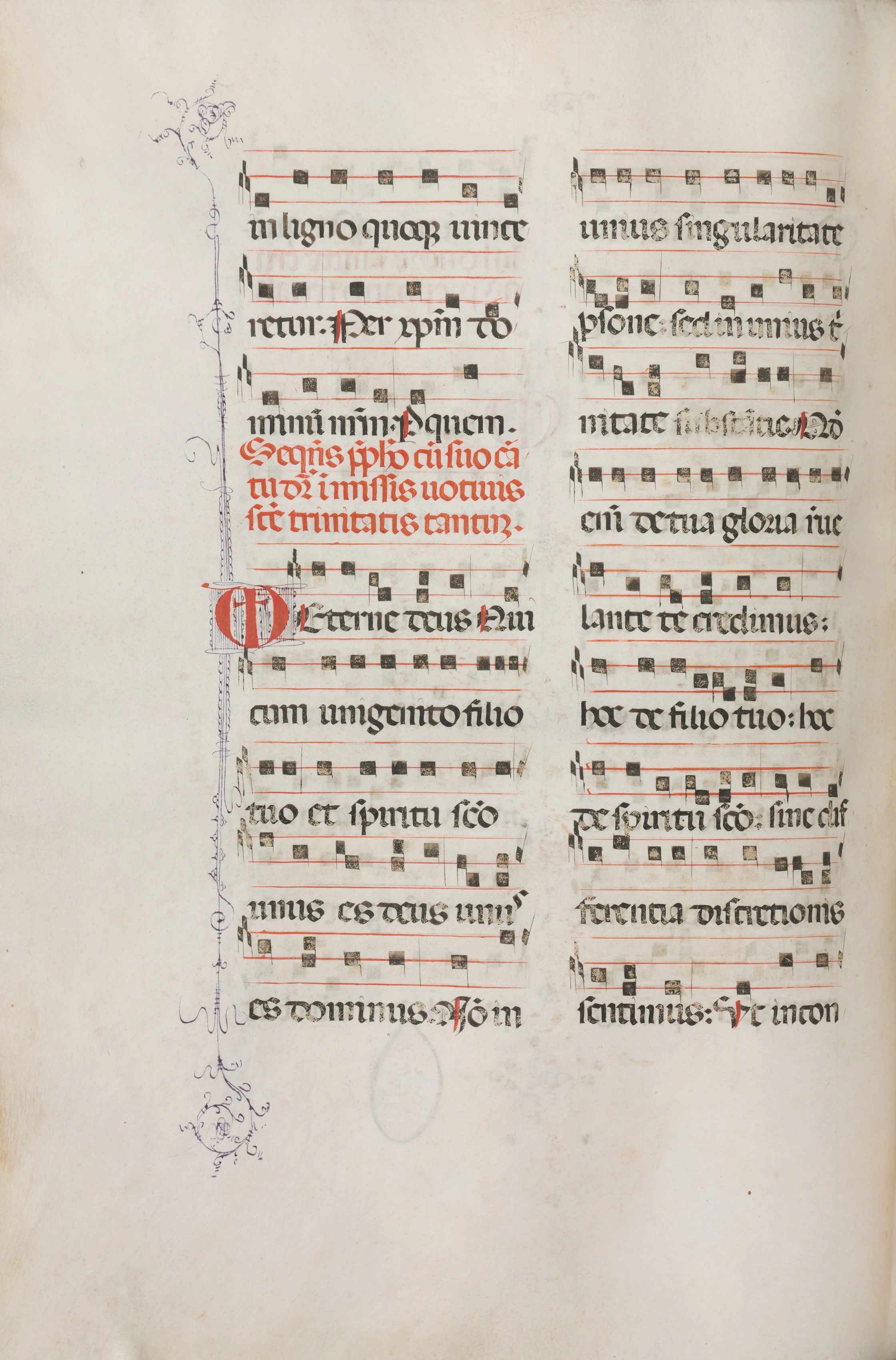 Missale: Fol. 182v: Music for various ordinary prayers