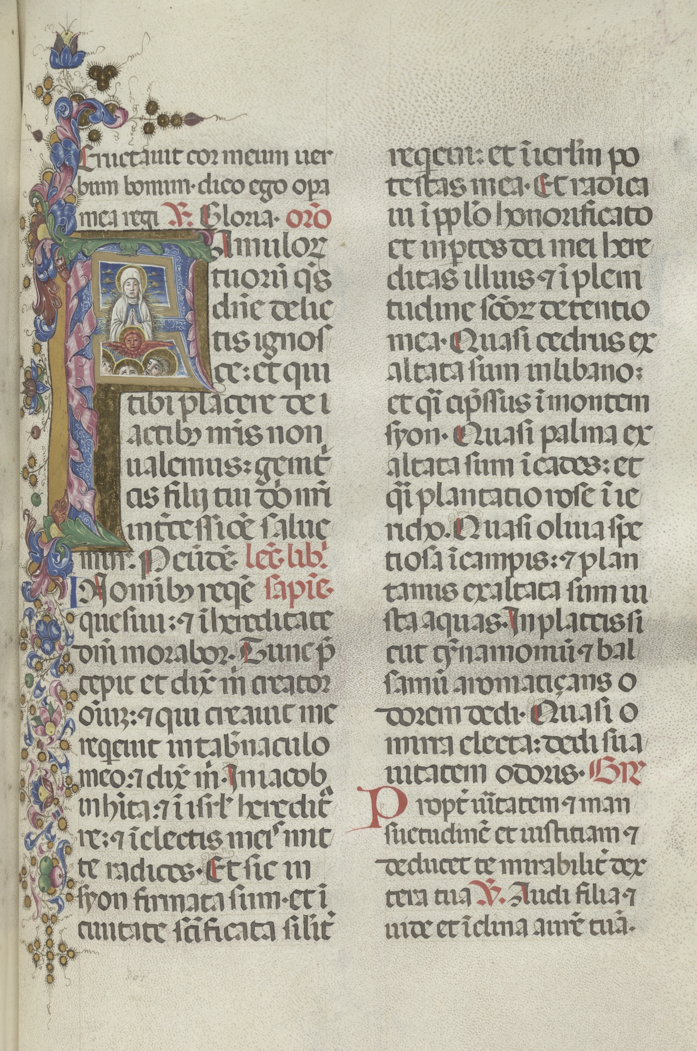 Missale: Fol. 306: Assumption of the Virgin
