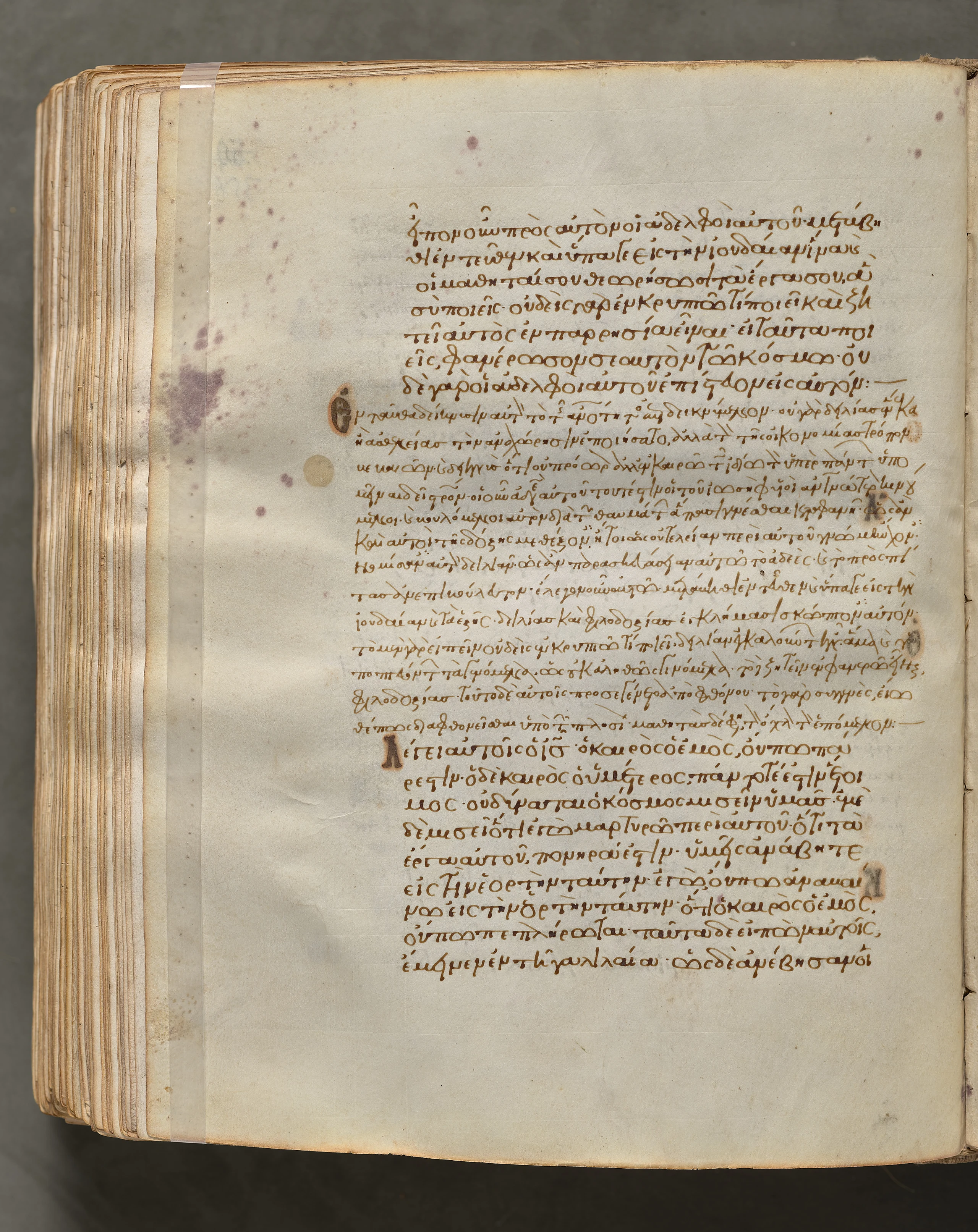Text, folio 356 (verso), from a Gospel Book with Commentaries