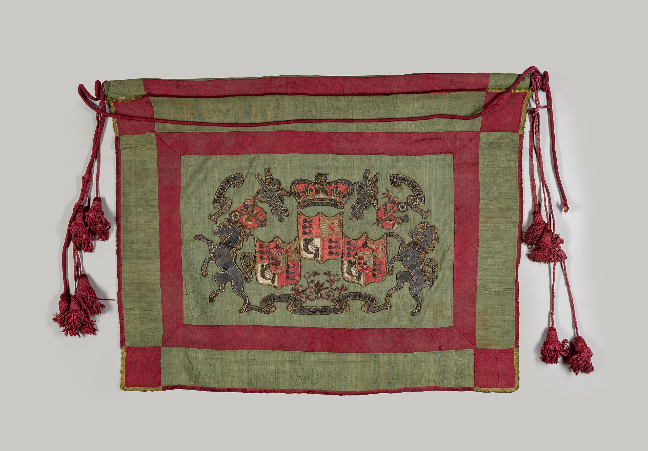 Banner with Royal Coat of Arms of Great Britain