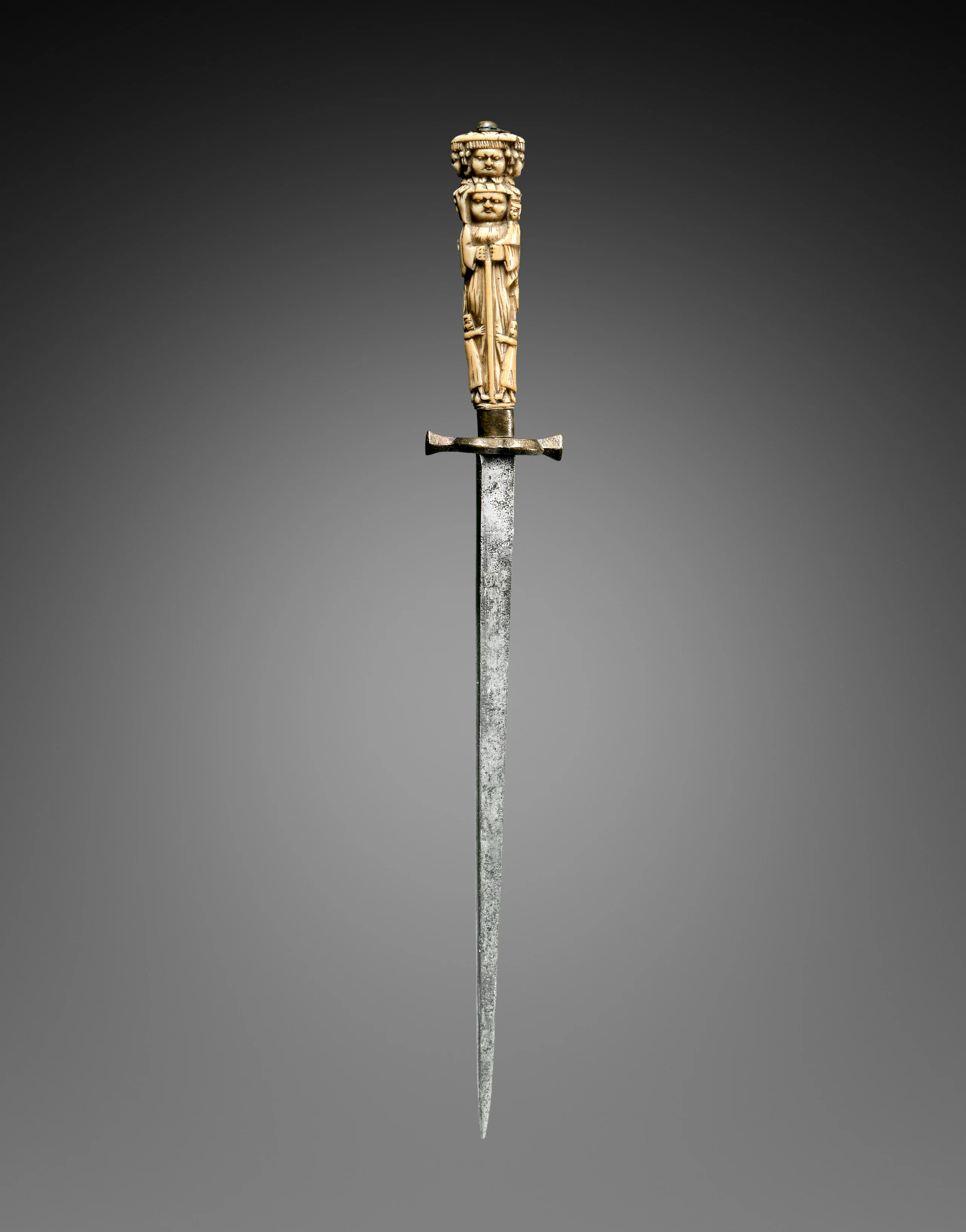 Stiletto with Grip Fashioned as Figures of Charity, Justice, and Hope