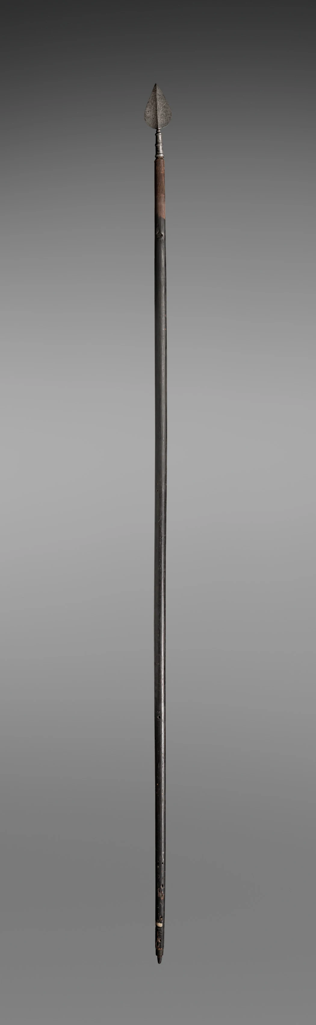 Banner with a Quartered Royal Arms of Spain and the Madonna and Child (pole)