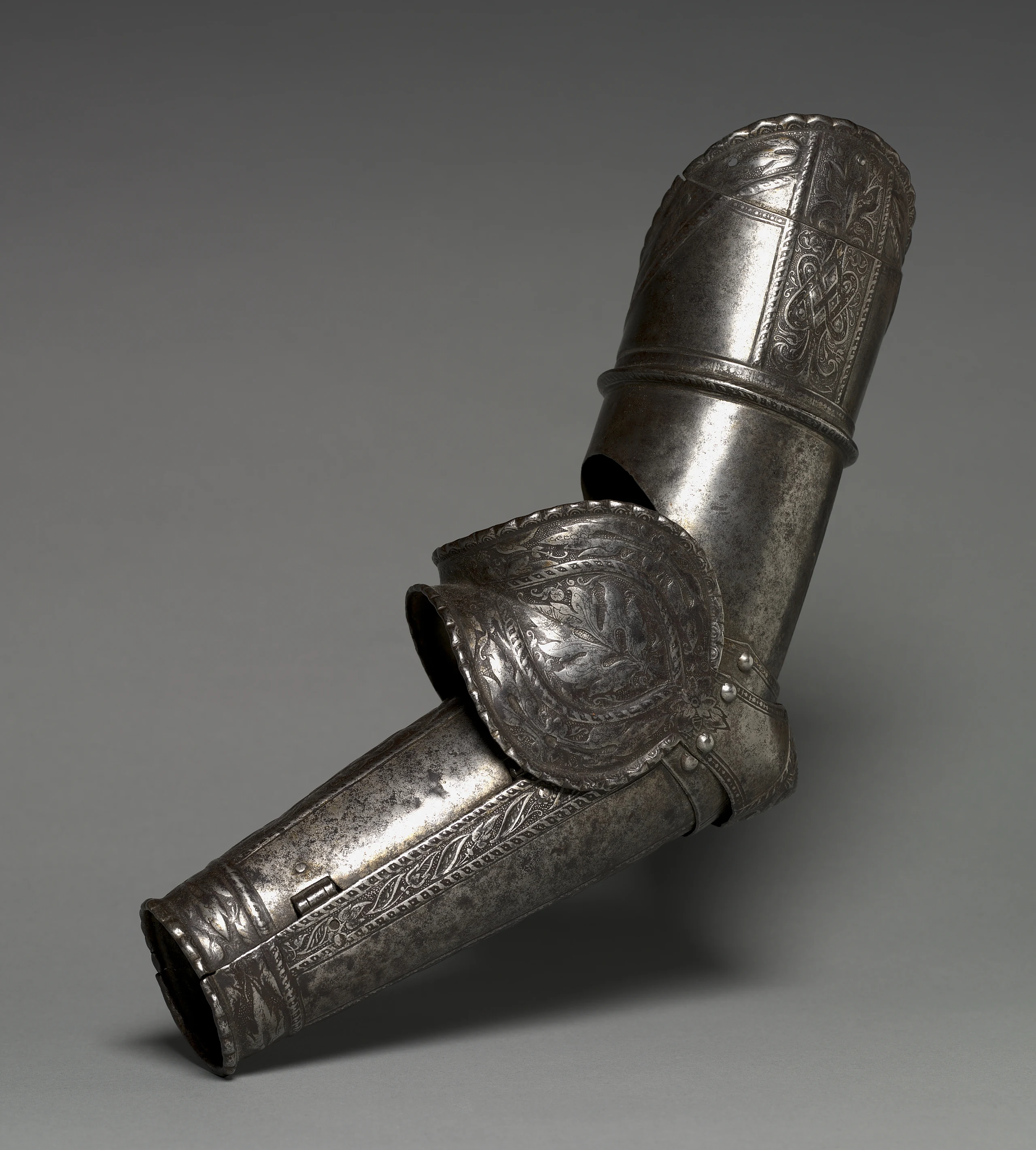 Left Arm Elements from a Boy's Armor (Lower Cannon, Couter, Rerebrace)
