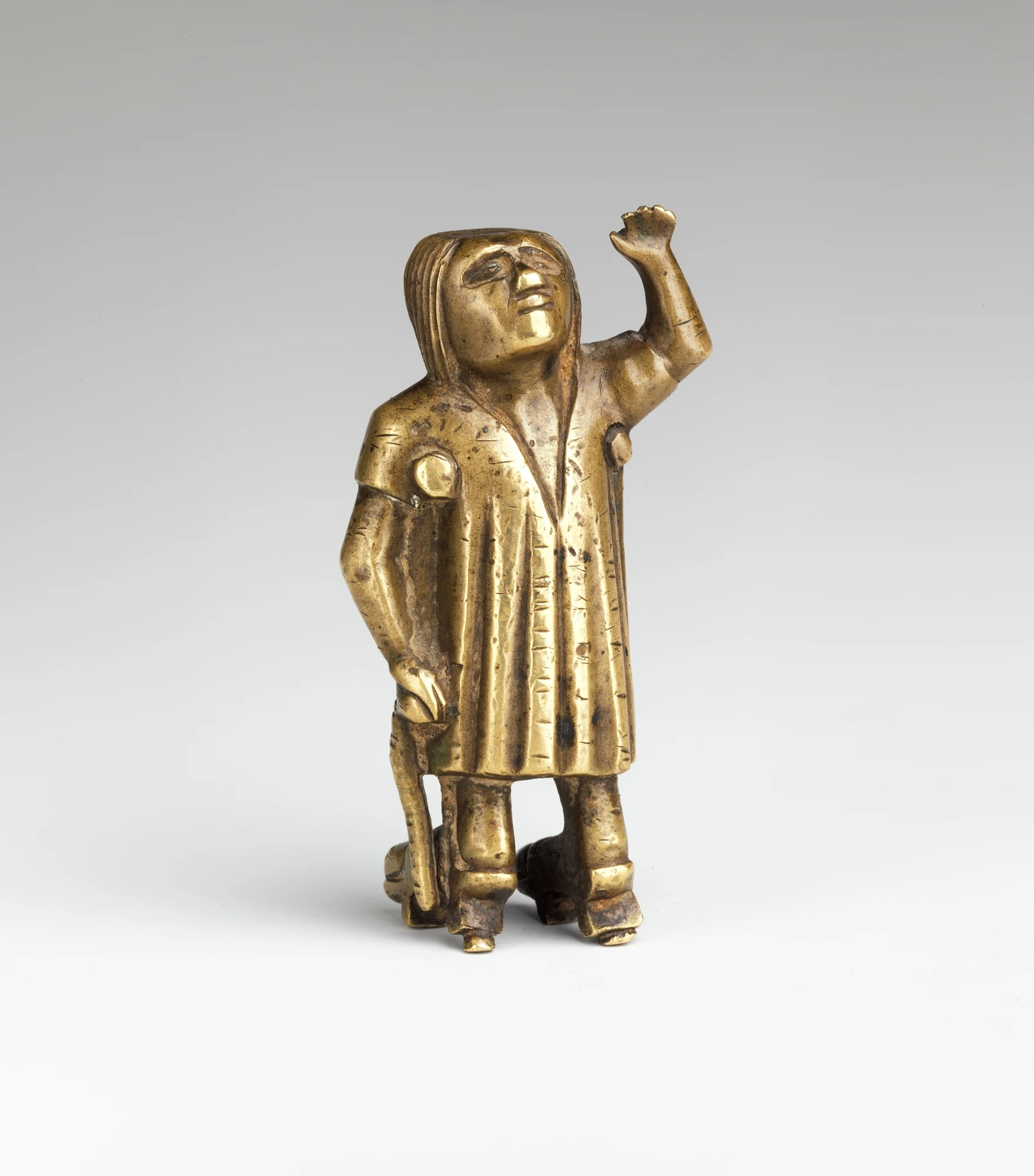 Kneeling Figure with a Crutch