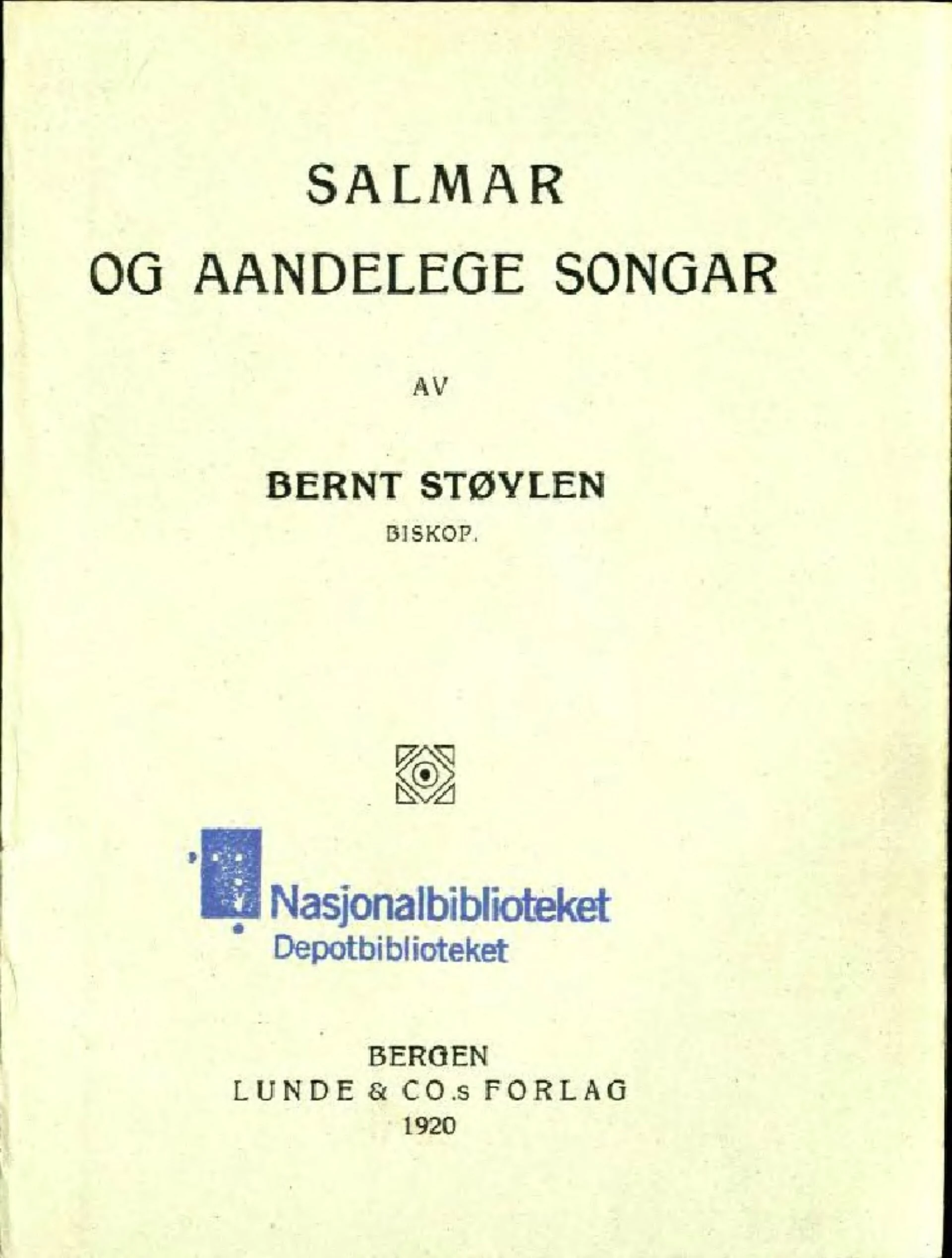 Salmar og aandelege songar