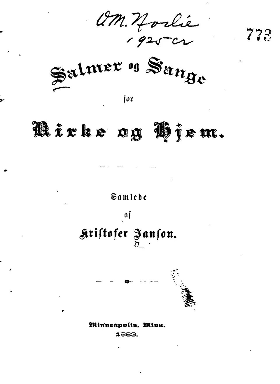 Salmer og Sange for Kirke og Hjem