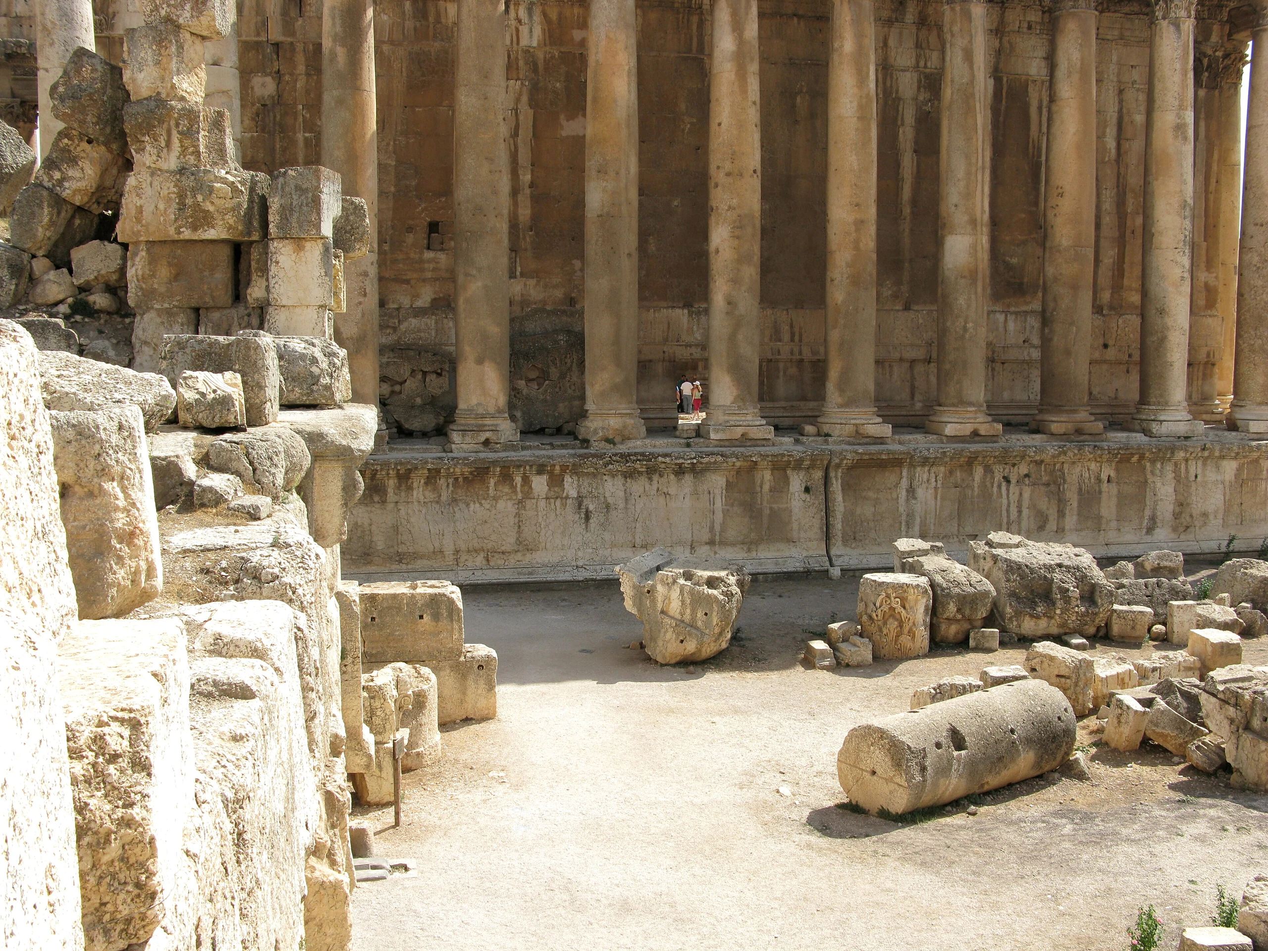 Lebanon, Baalbek, Columns, Court