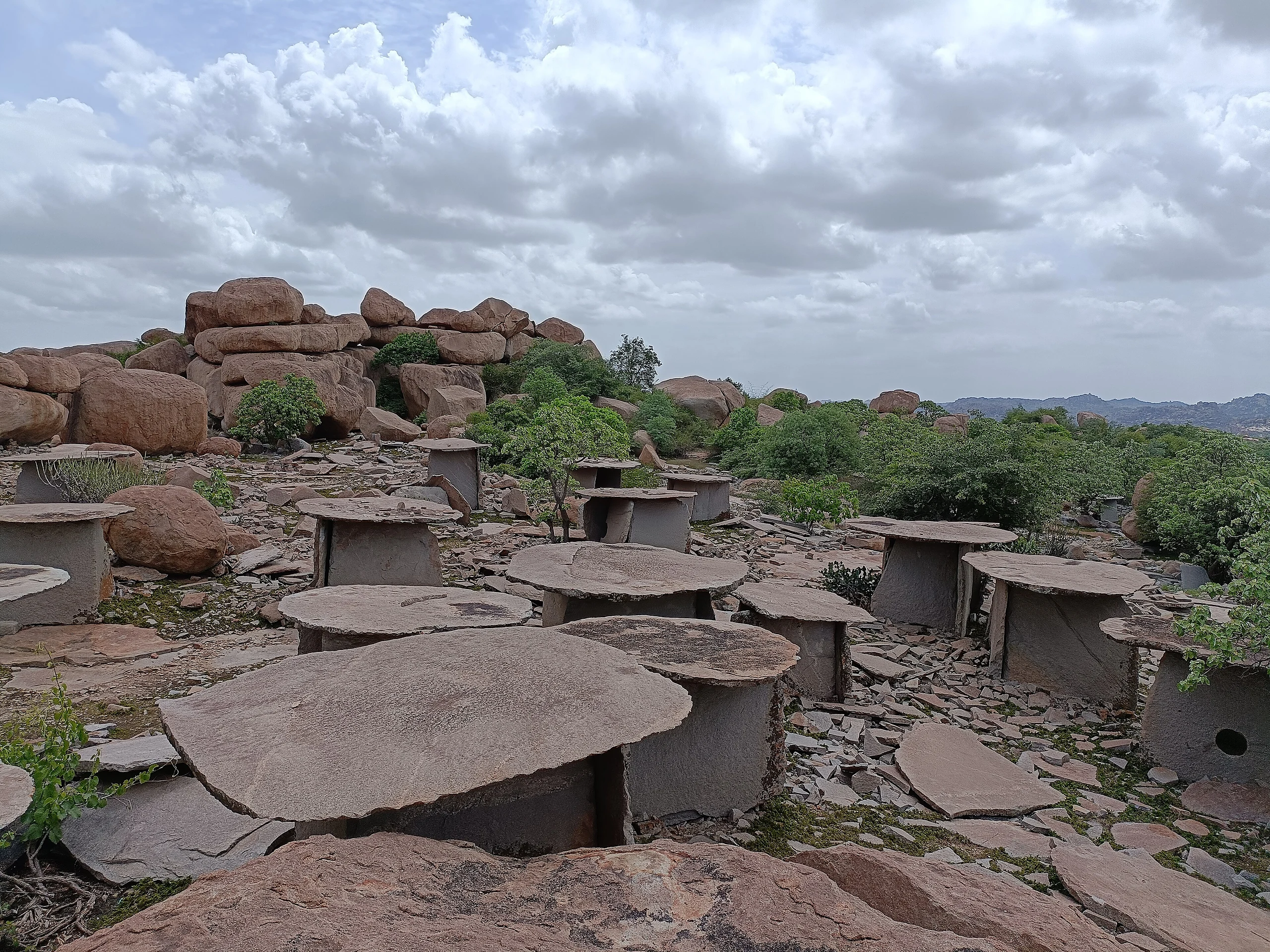 Overview of Hirebenakal megalithic site