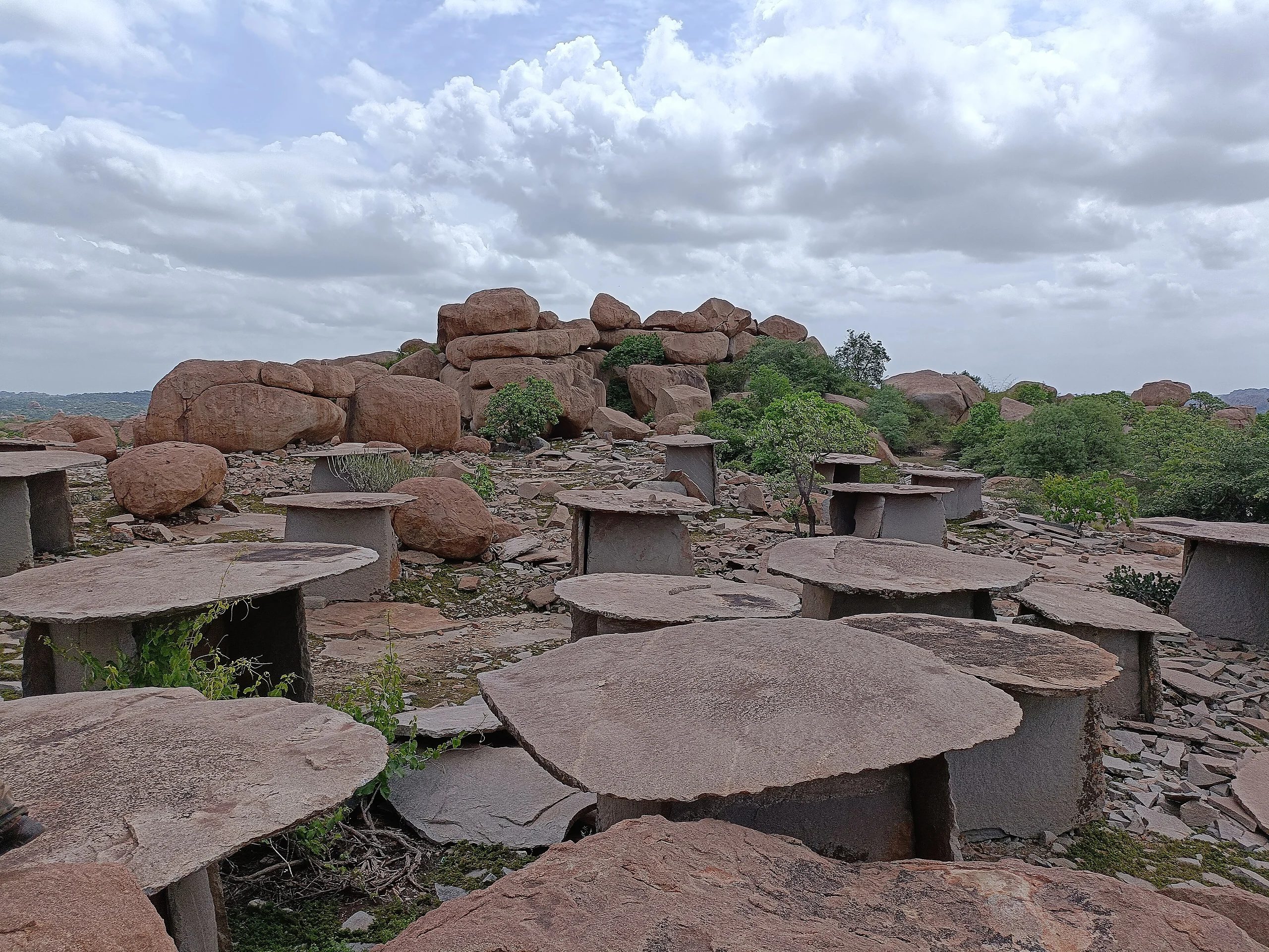 Overview of Hirebenakal megalithic site