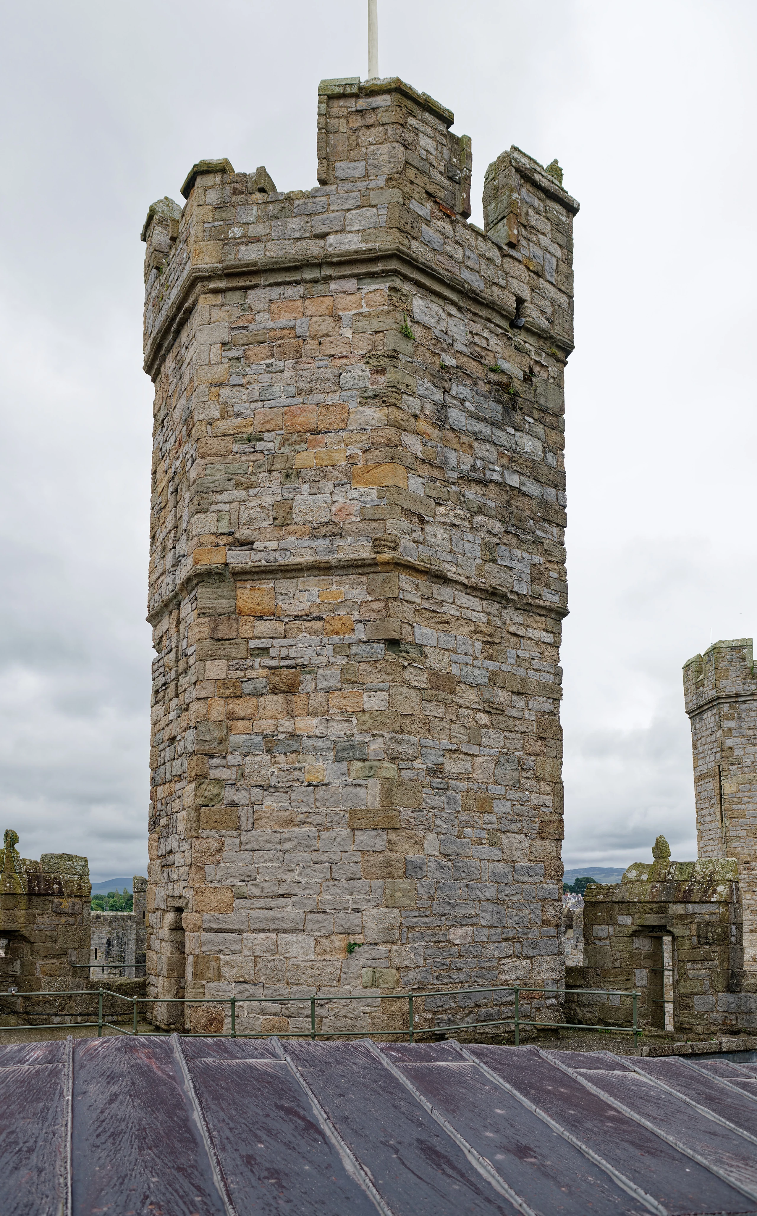 Caernarfon Castle, on top of Eagle Tower