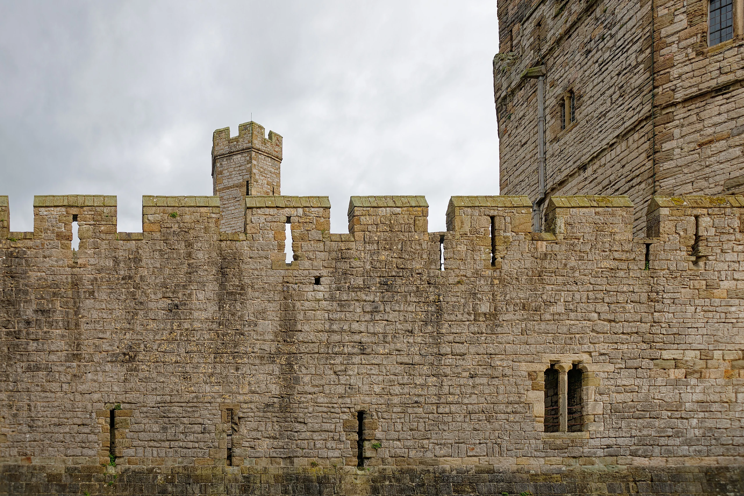 Caernarfon Castle, wall east of the Eagle Tower