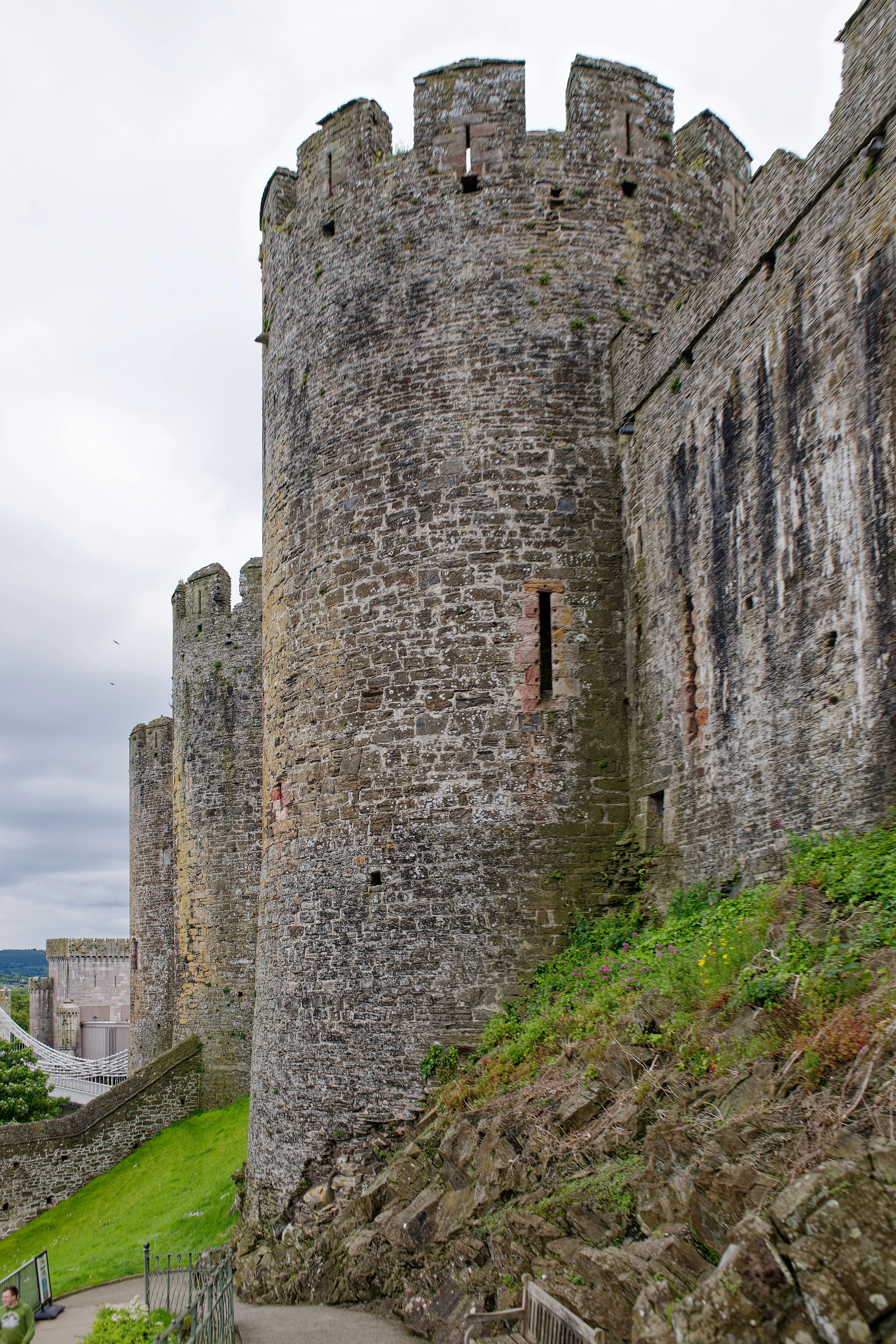 Conwy Castle, Kitchen Tower, seen from the East