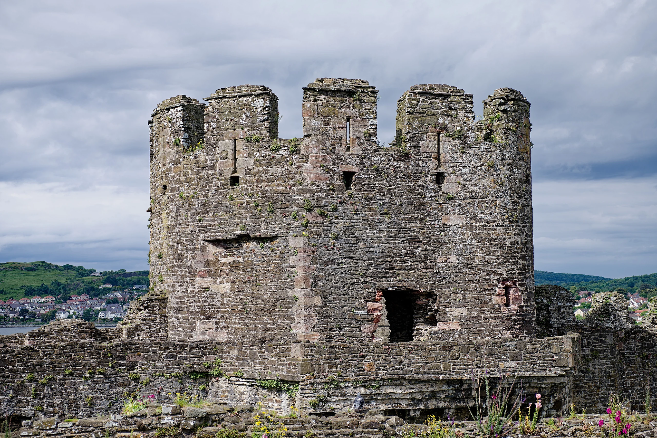 Conwy Castle, Kitchen Tower, seen from the West
