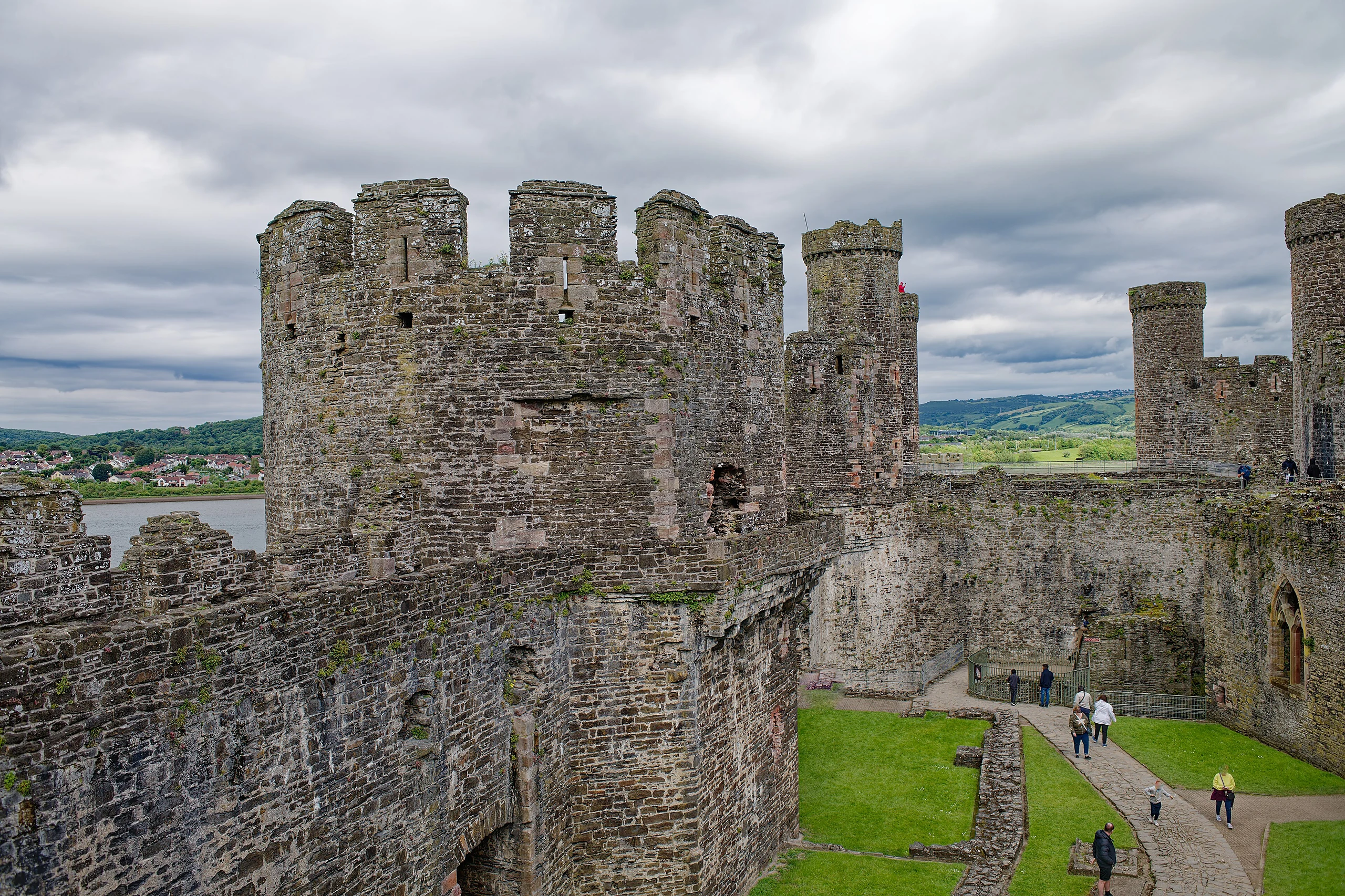 Conwy Castle, Kitchen Tower, seen from the West
