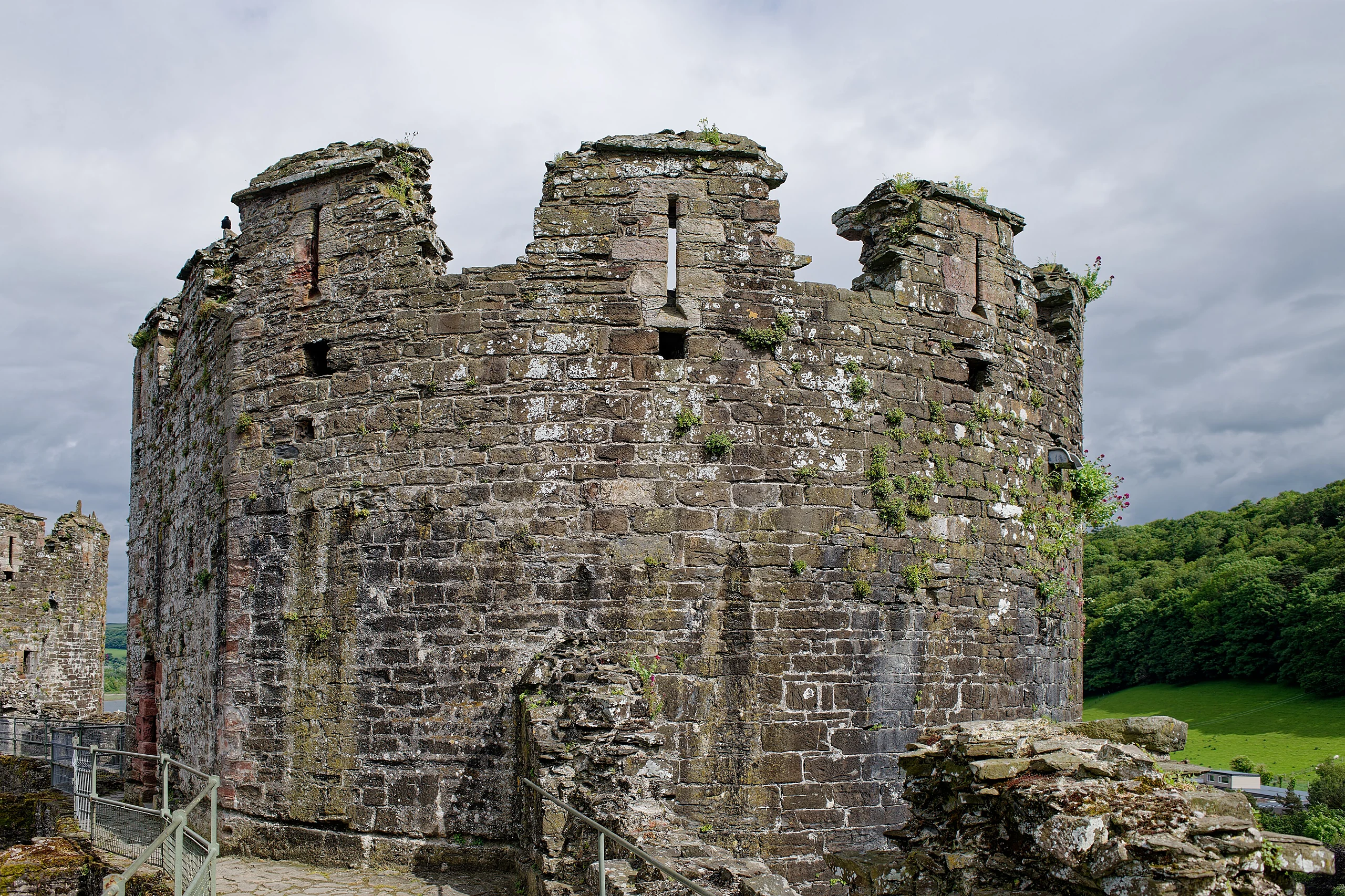 Conwy Castle, Prison Tower, seen from the West