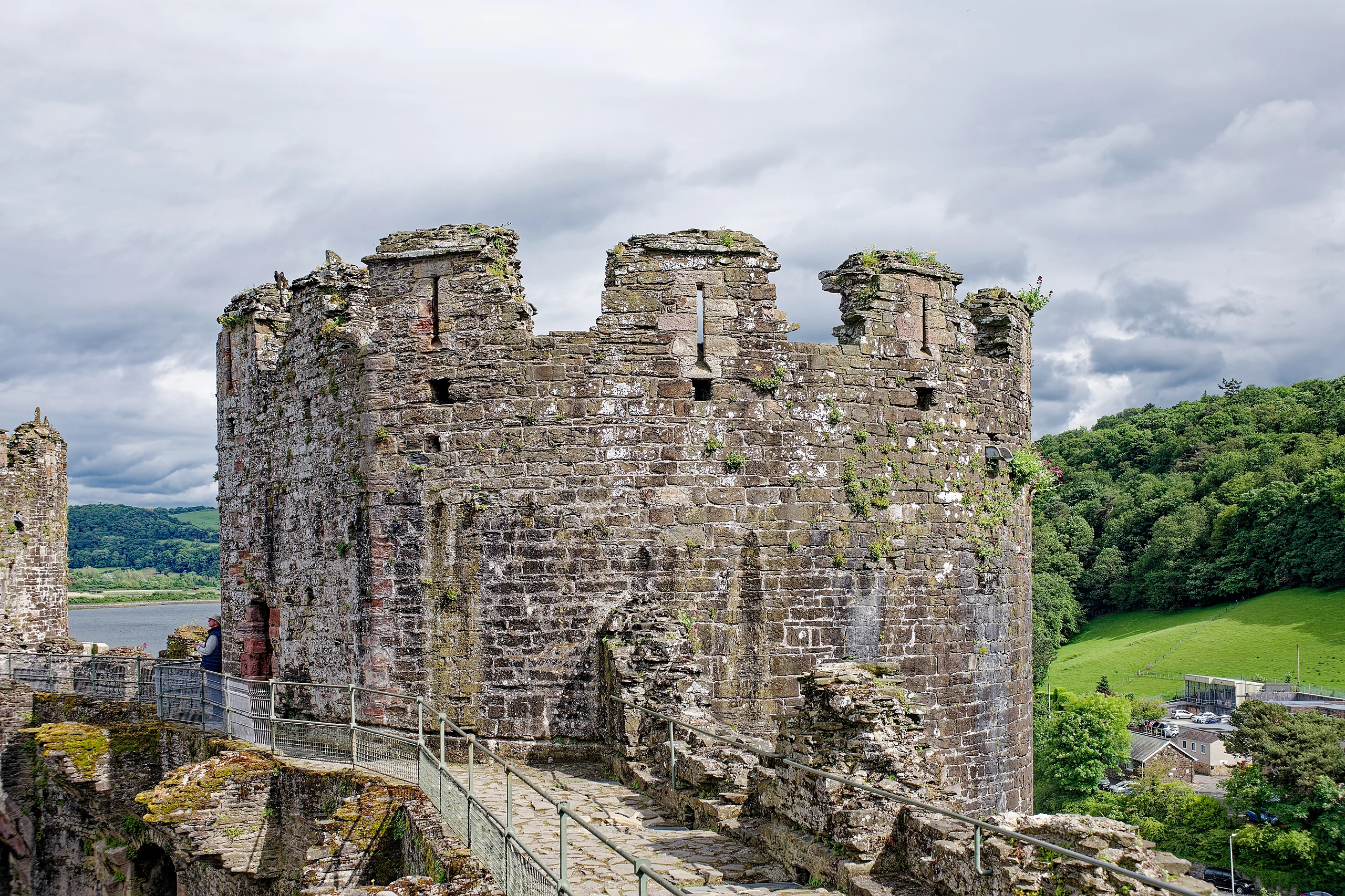 Conwy Castle, Prison Tower, seen from the West