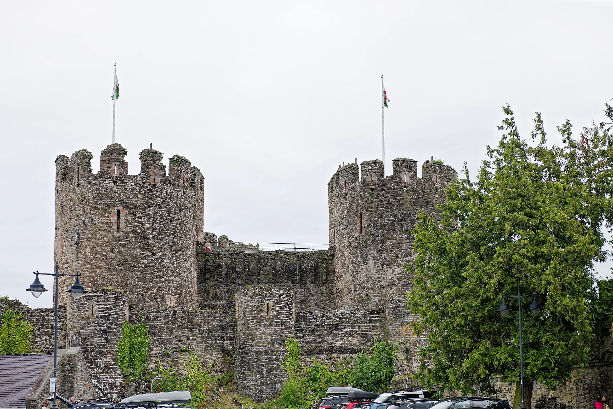 Conwy Castle, seen from the West