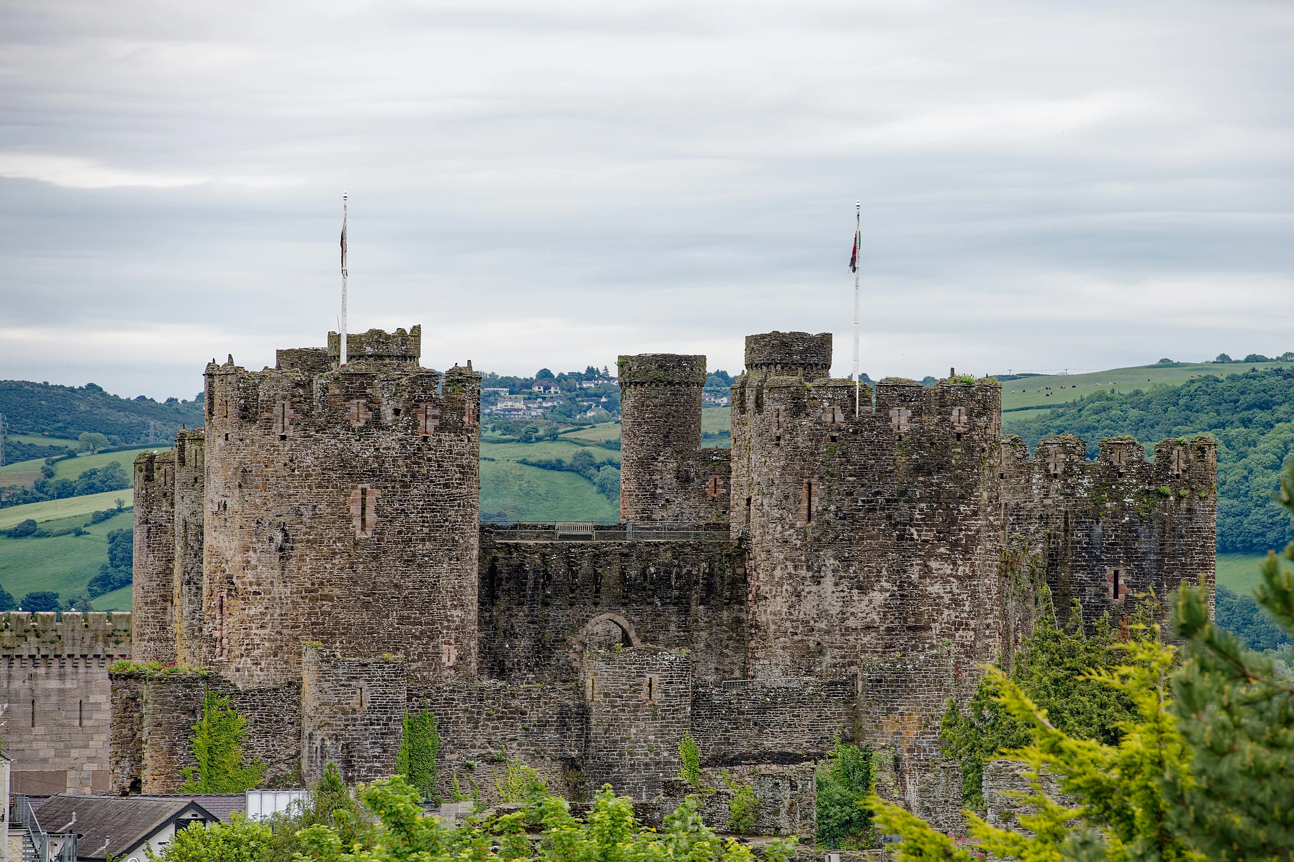 Conwy Castle, seen from the West