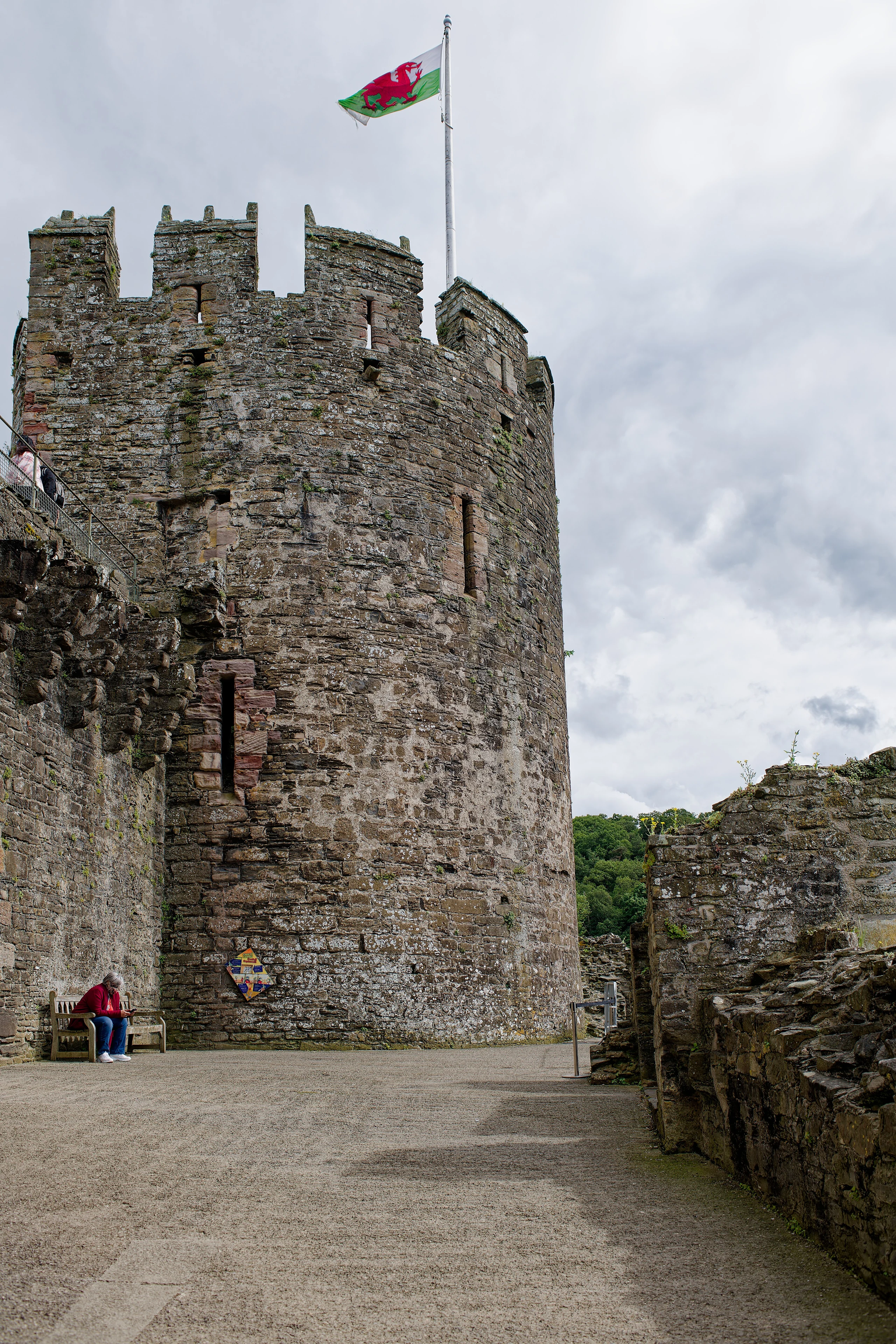Conwy Castle, South-West Tower, seen from the North