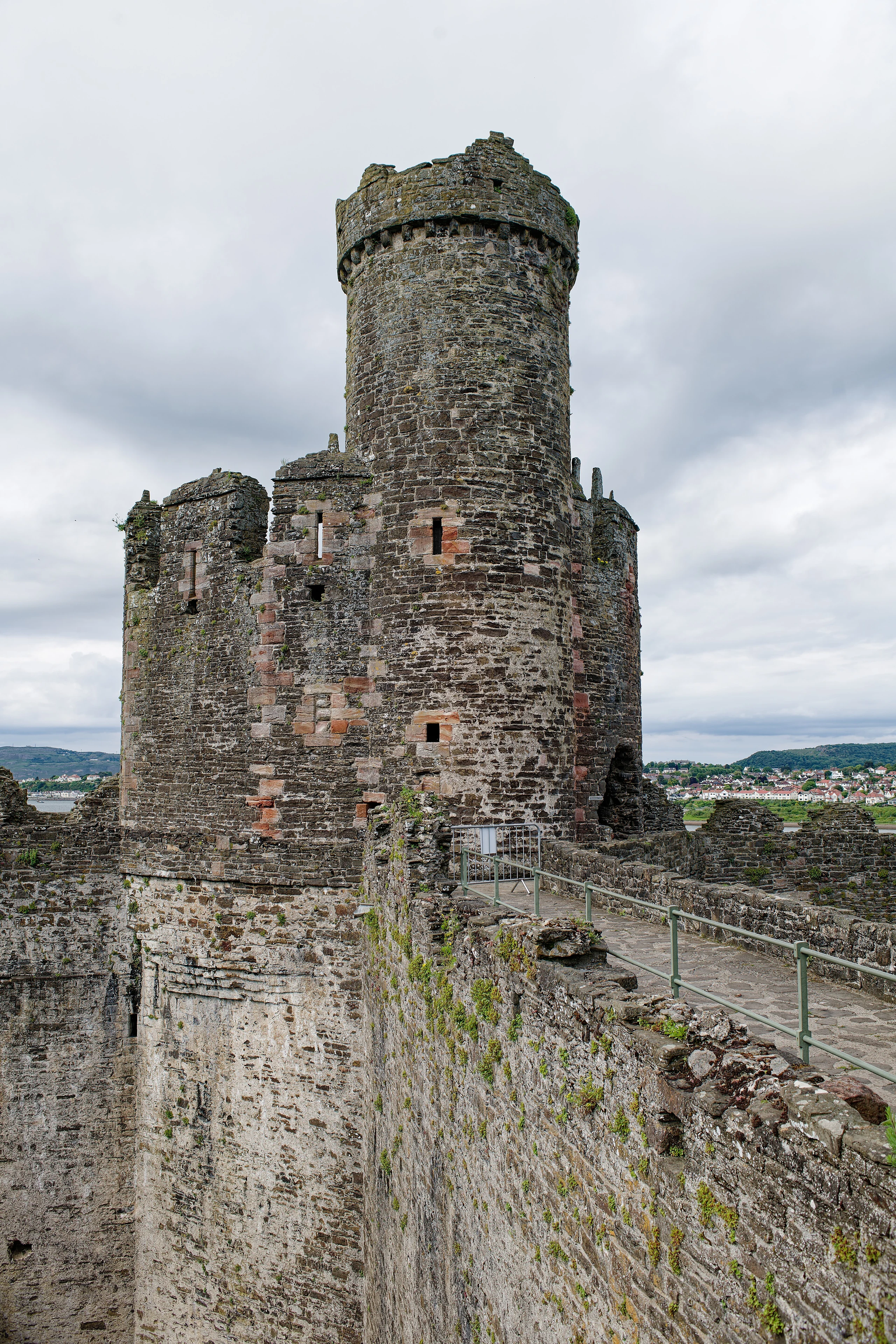 Conwy Castle, Well Tower, seen from the South-West