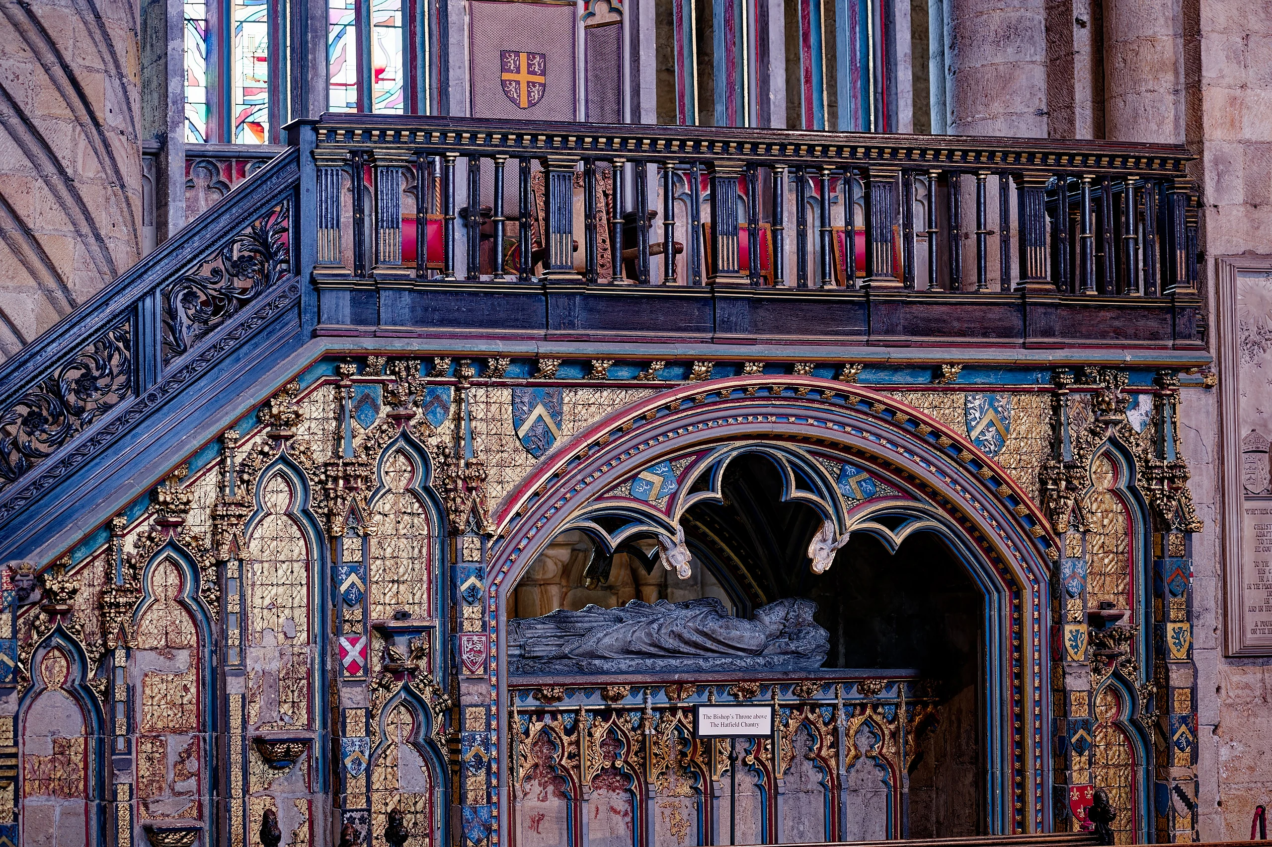 Cathedral Church of Christ, Blessed Mary the Virgin and St Cuthbert of Durham, Interior, Bishop Hatfield's Chantry