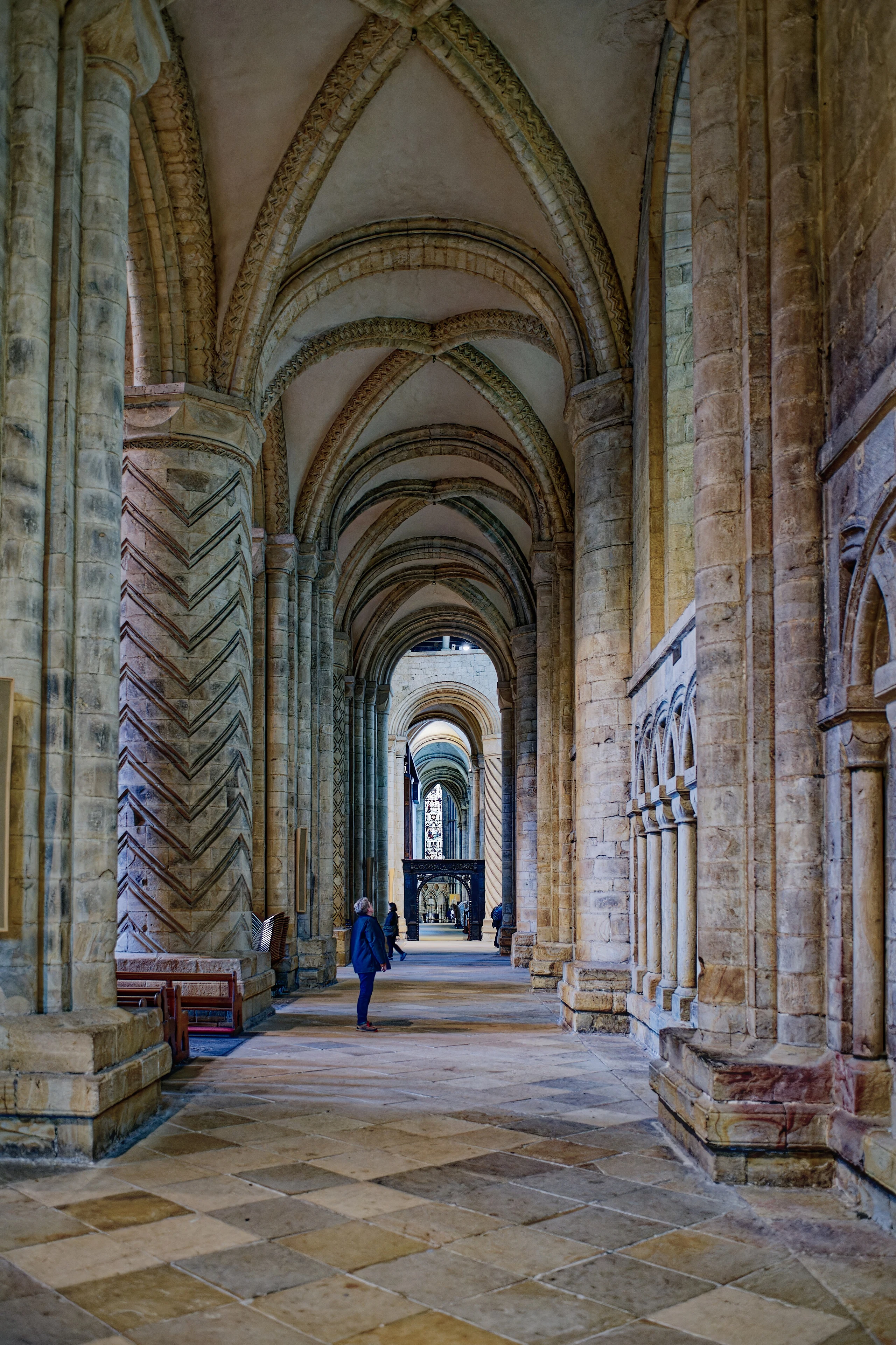 Cathedral Church of Christ, Blessed Mary the Virgin and St Cuthbert of Durham, Interior, South Aisle, looking East