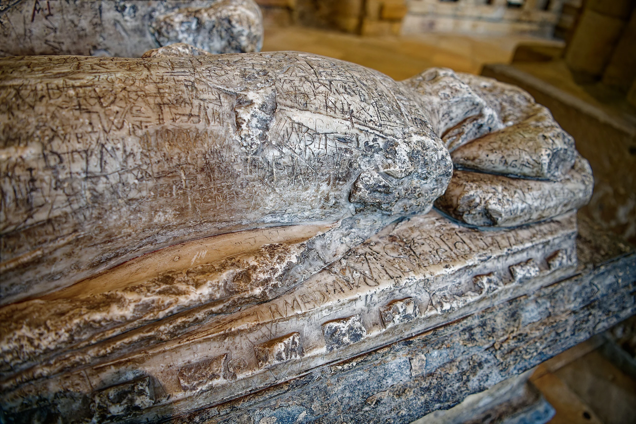 Cathedral Church of Christ, Blessed Mary the Virgin and St Cuthbert of Durham, Monument to Ralph Neville 2nd Baron Neville