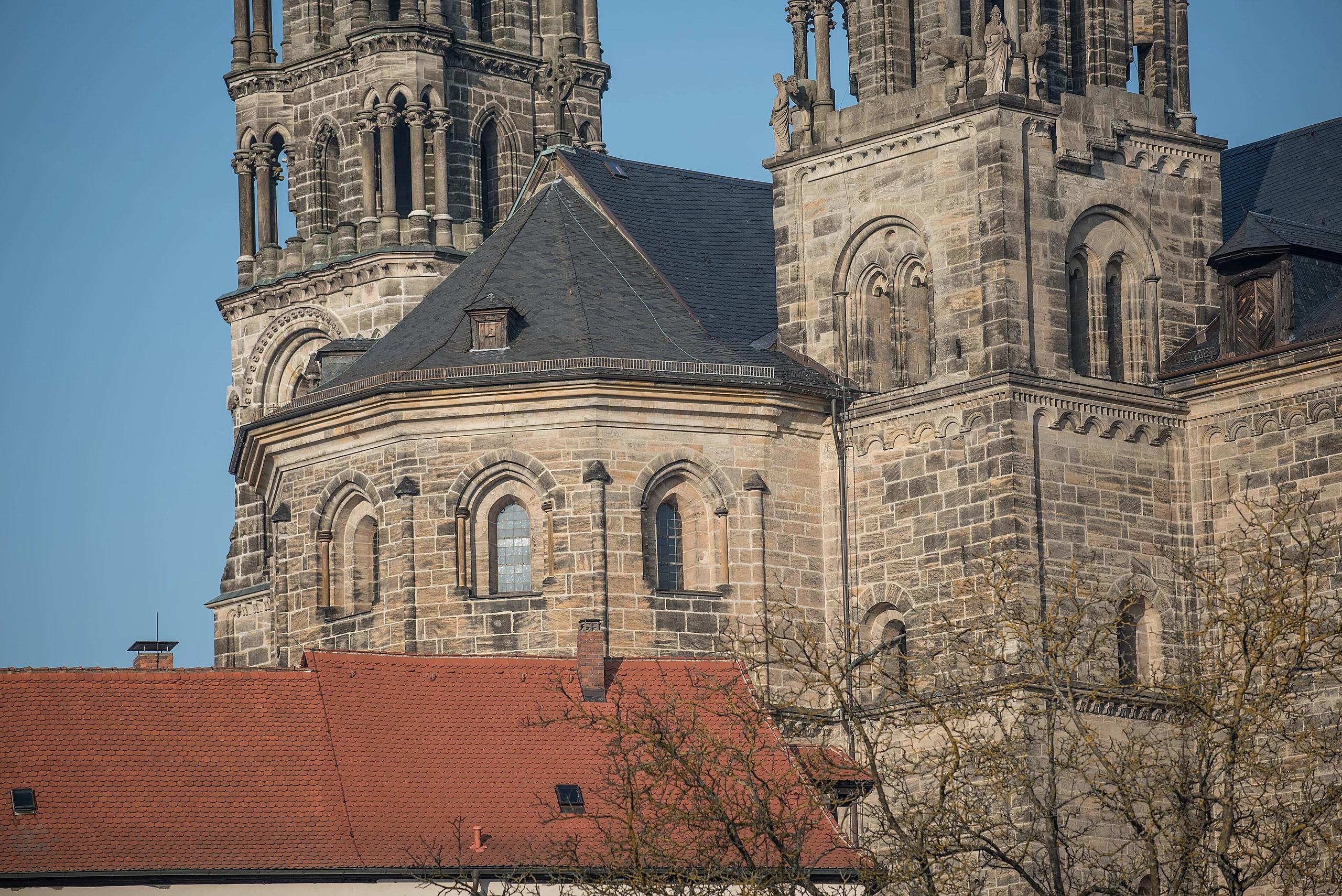 Bamberg, Dom, Ansicht von Südwesten
