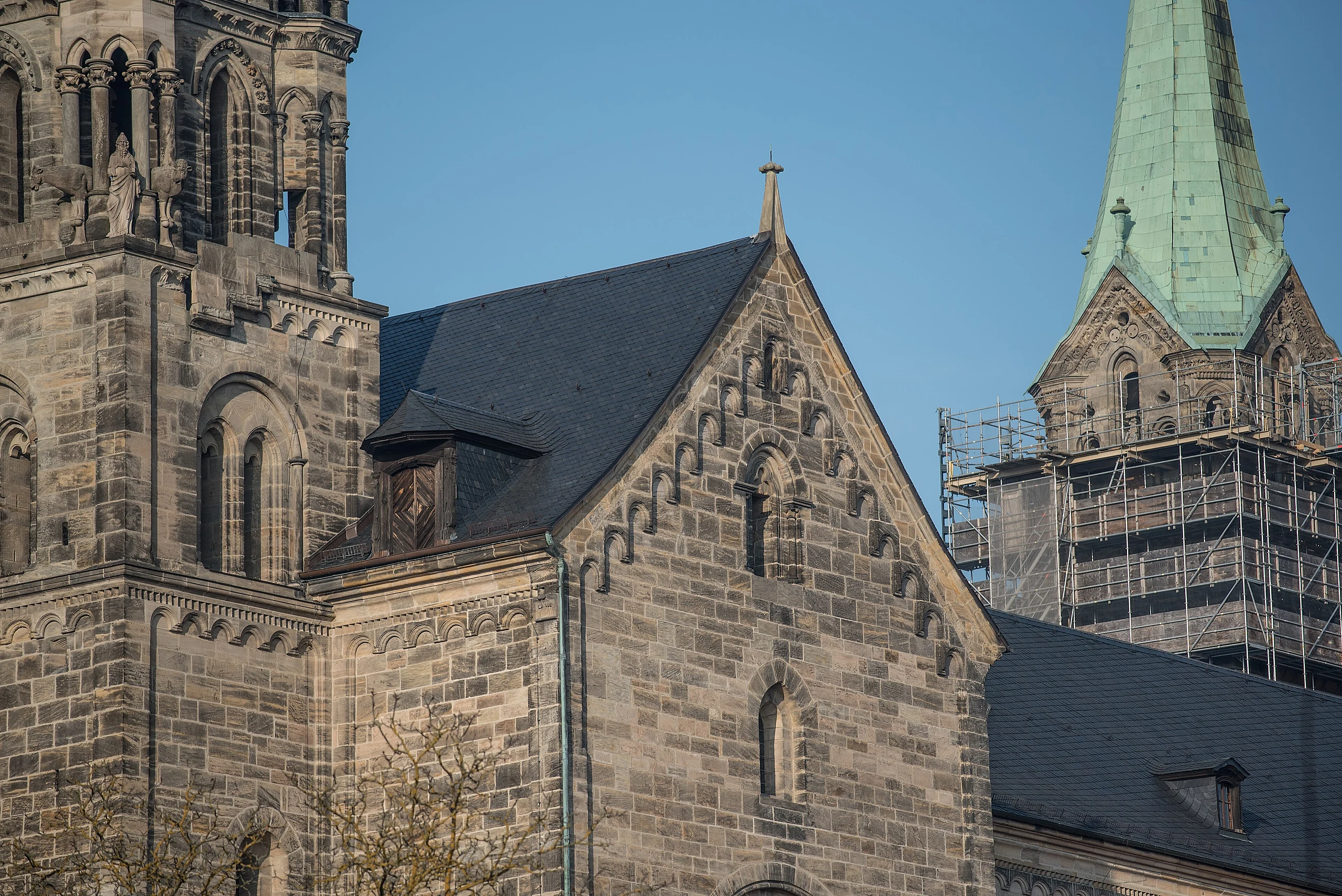 Bamberg, Dom, Ansicht von Südwesten