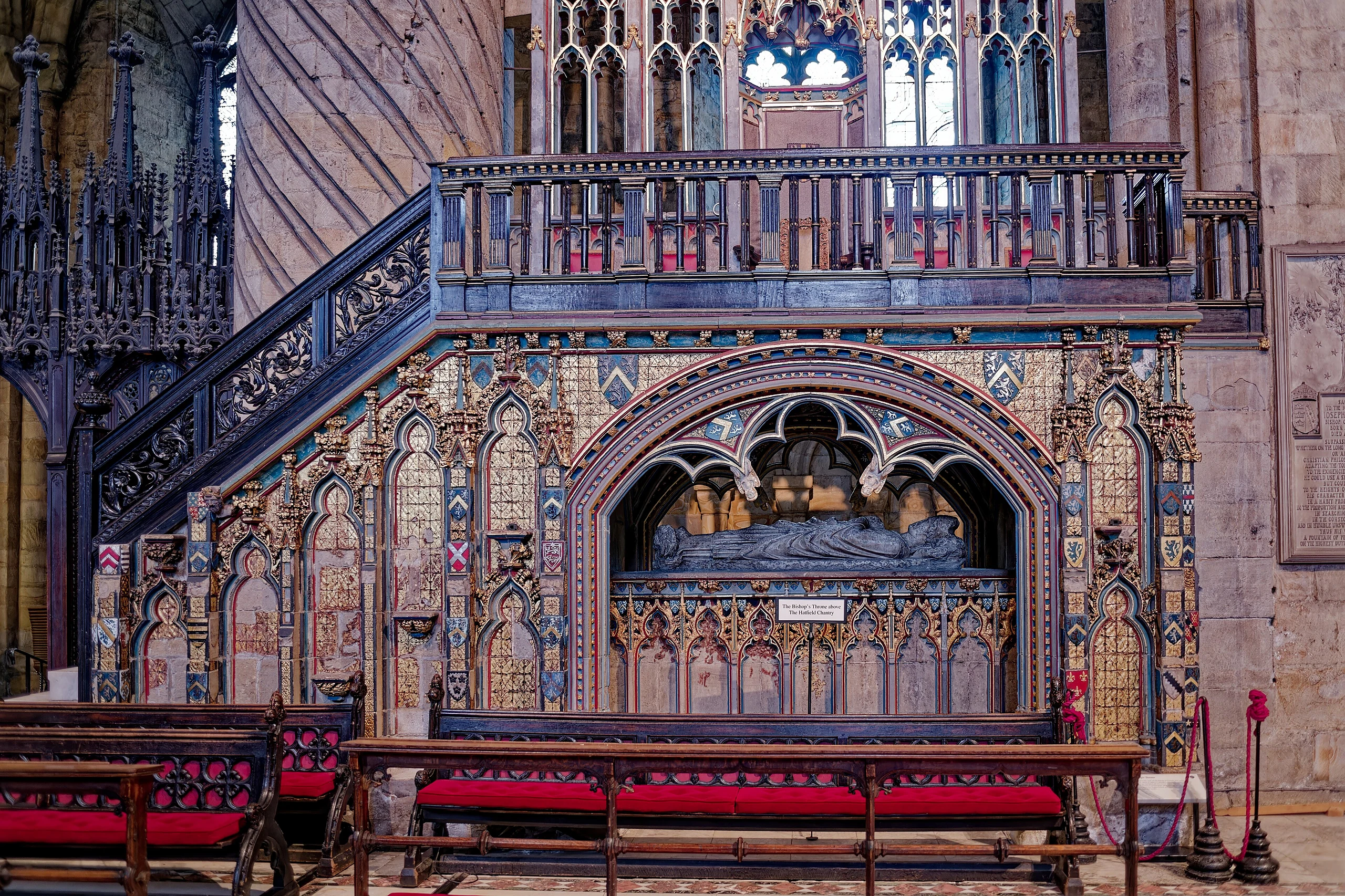Cathedral Church of Christ, Blessed Mary the Virgin and St Cuthbert of Durham, Interior, Bishop Hatfield's Chantry