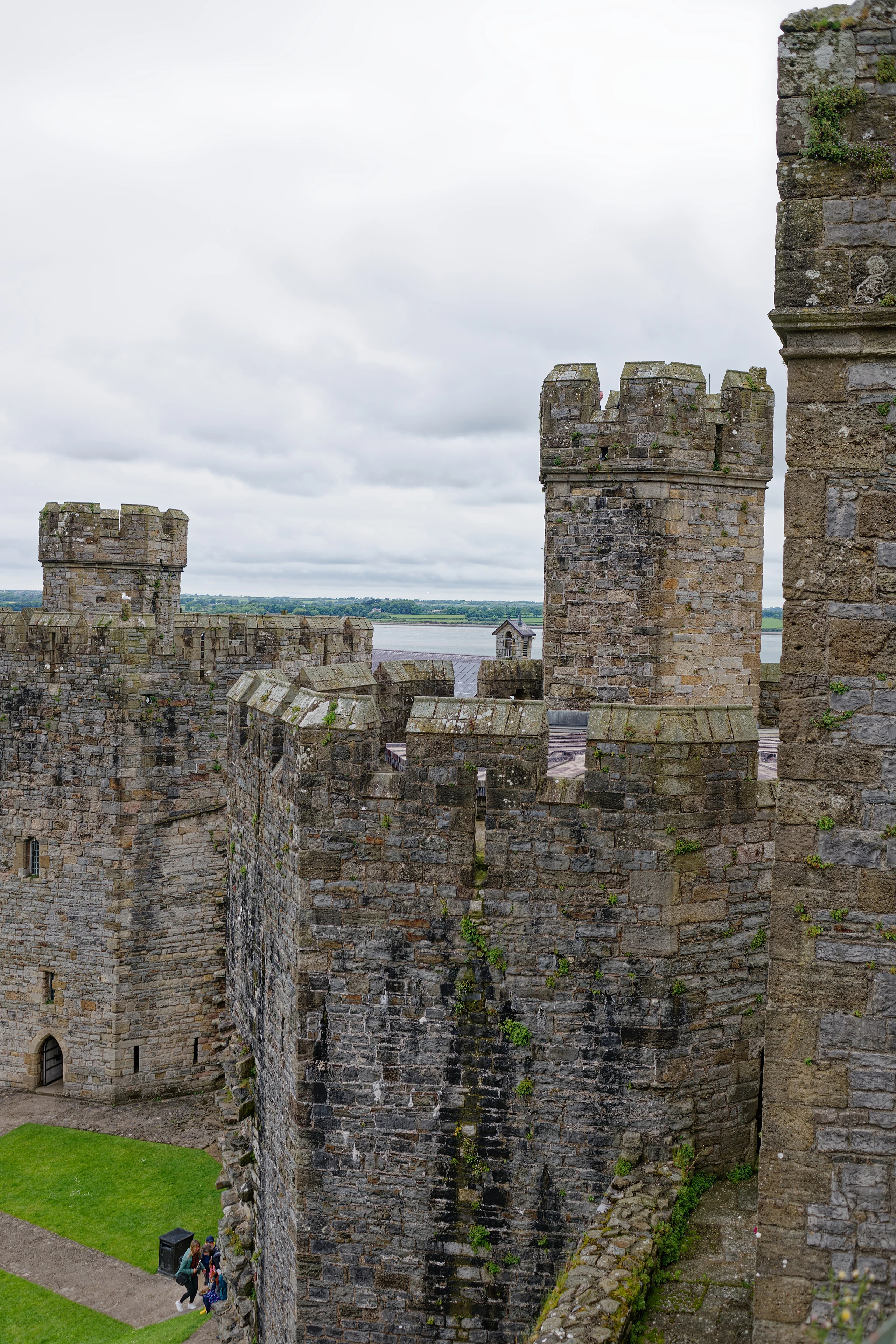 Caernarfon Castle, looking West