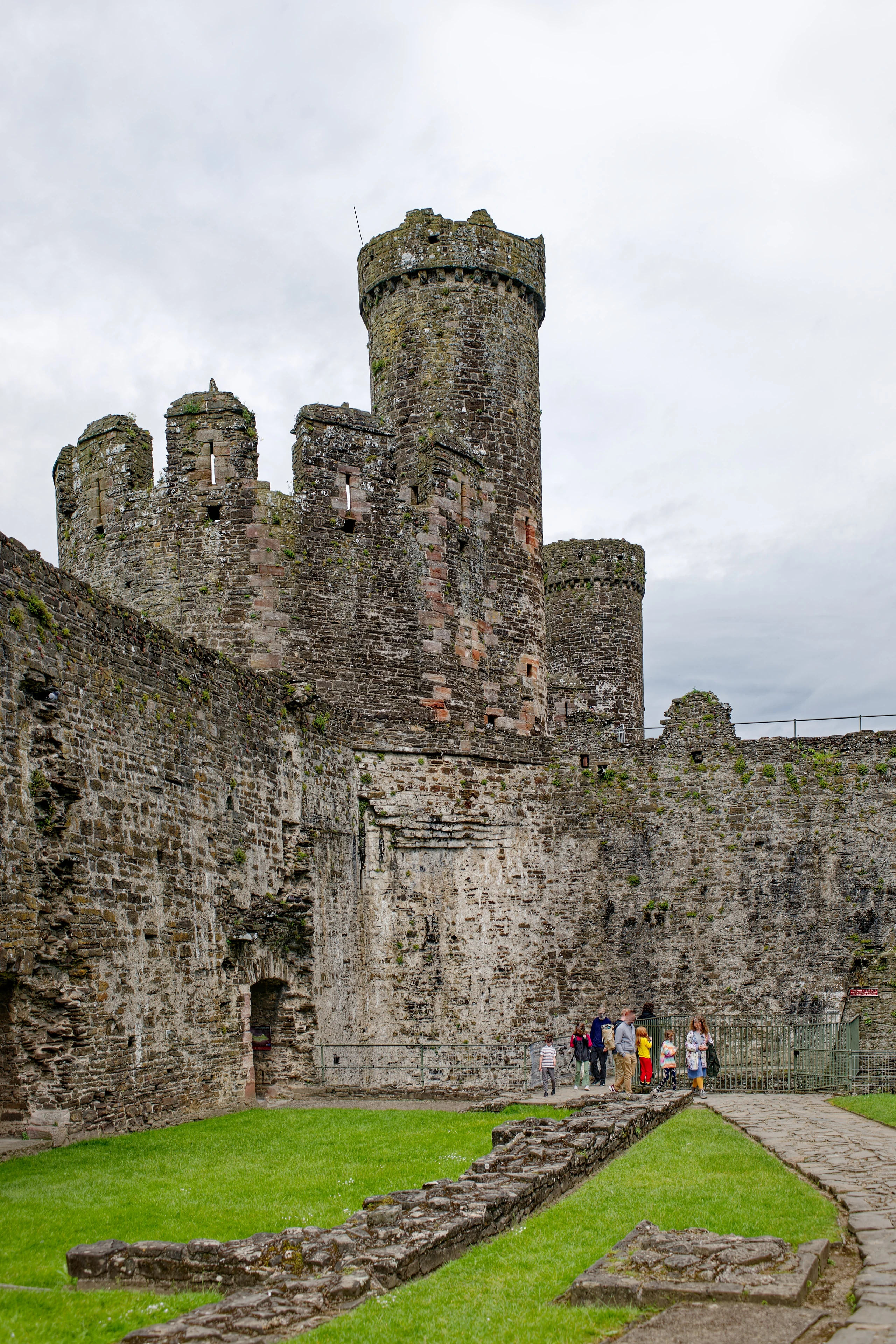 Conwy Castle, Chapel Tower, seen from the West