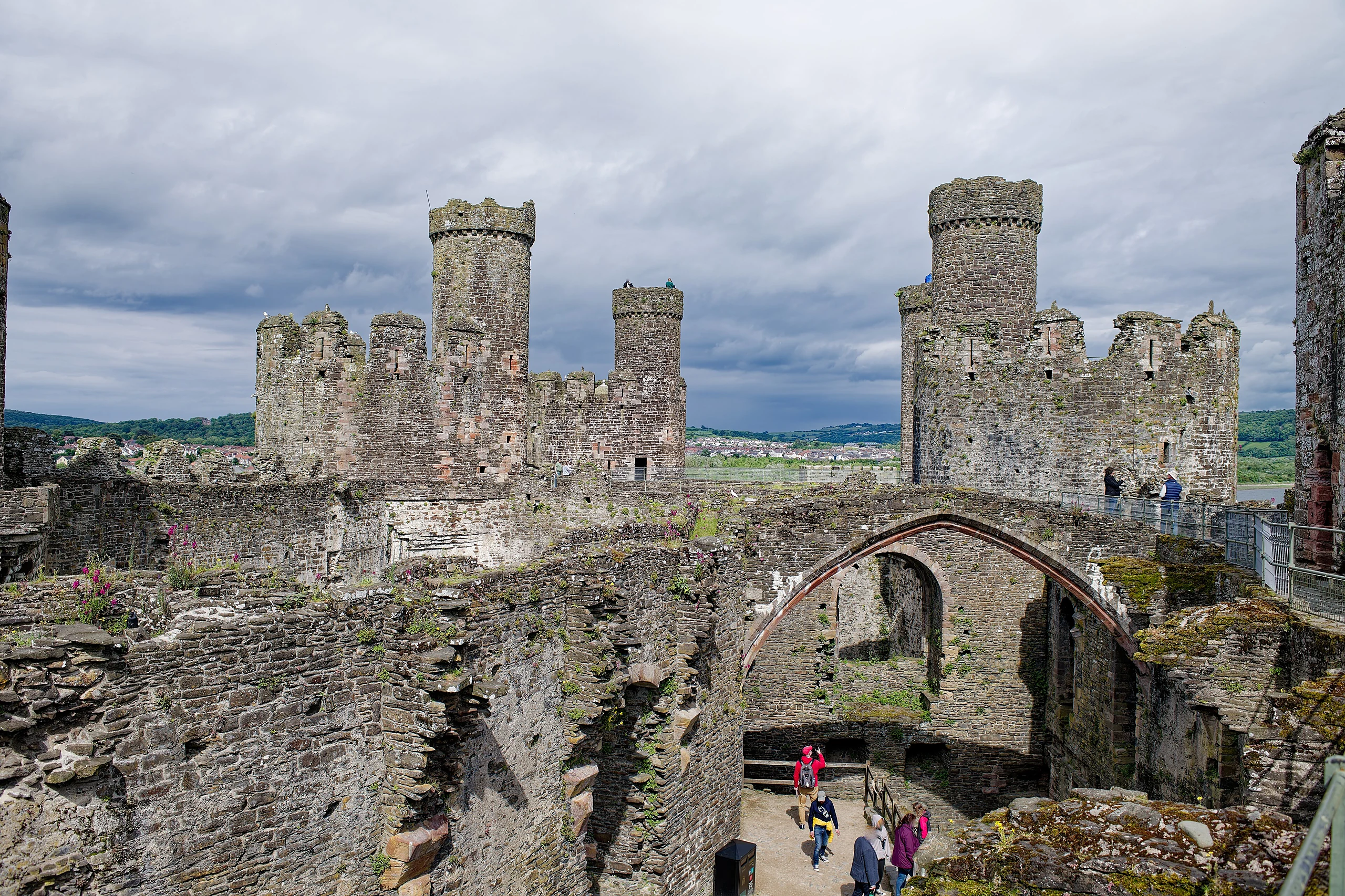 Conwy Castle, Chapel Tower, King's Tower, seen from the West