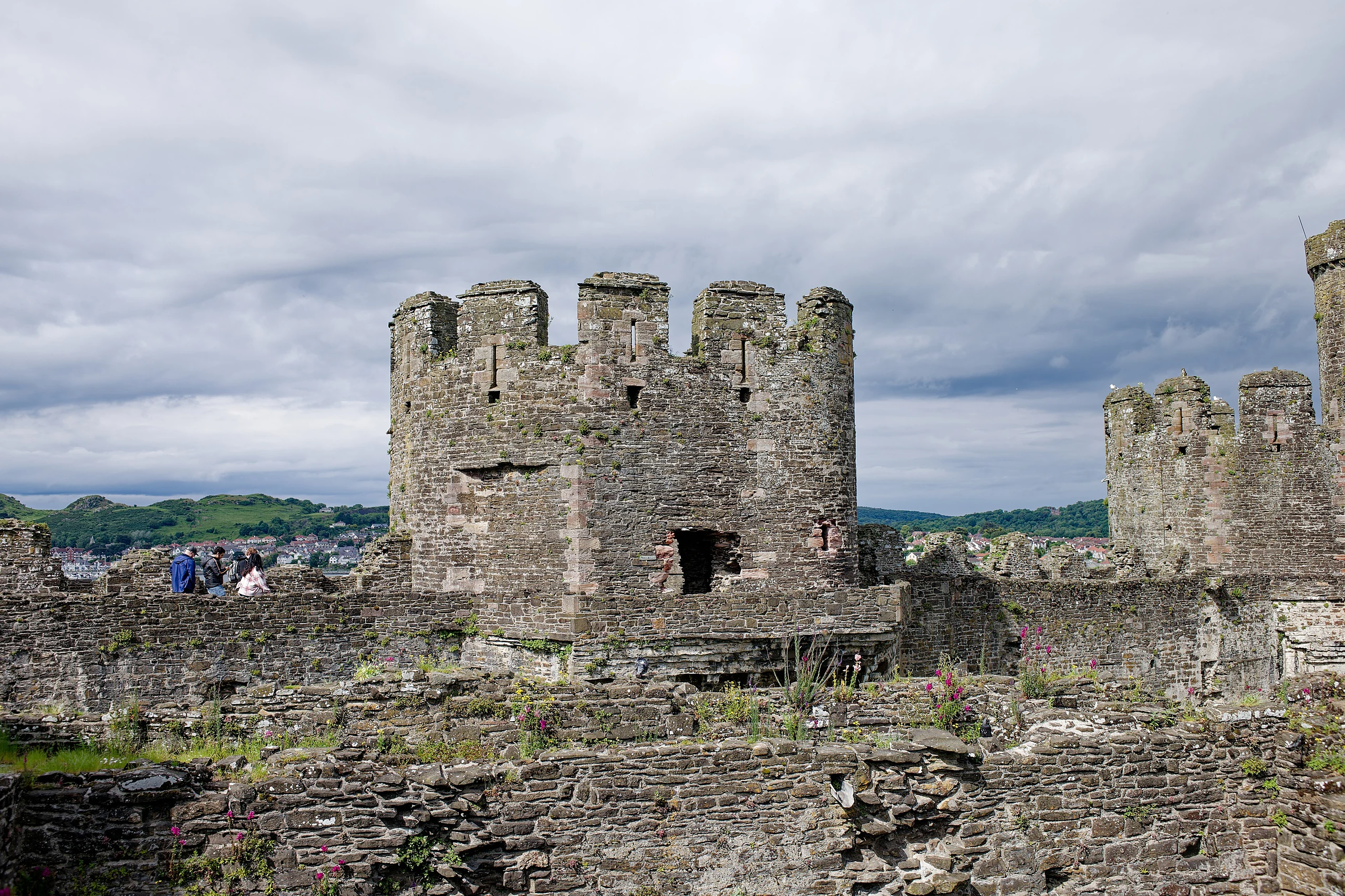 Conwy Castle, Kitchen Tower, seen from the West
