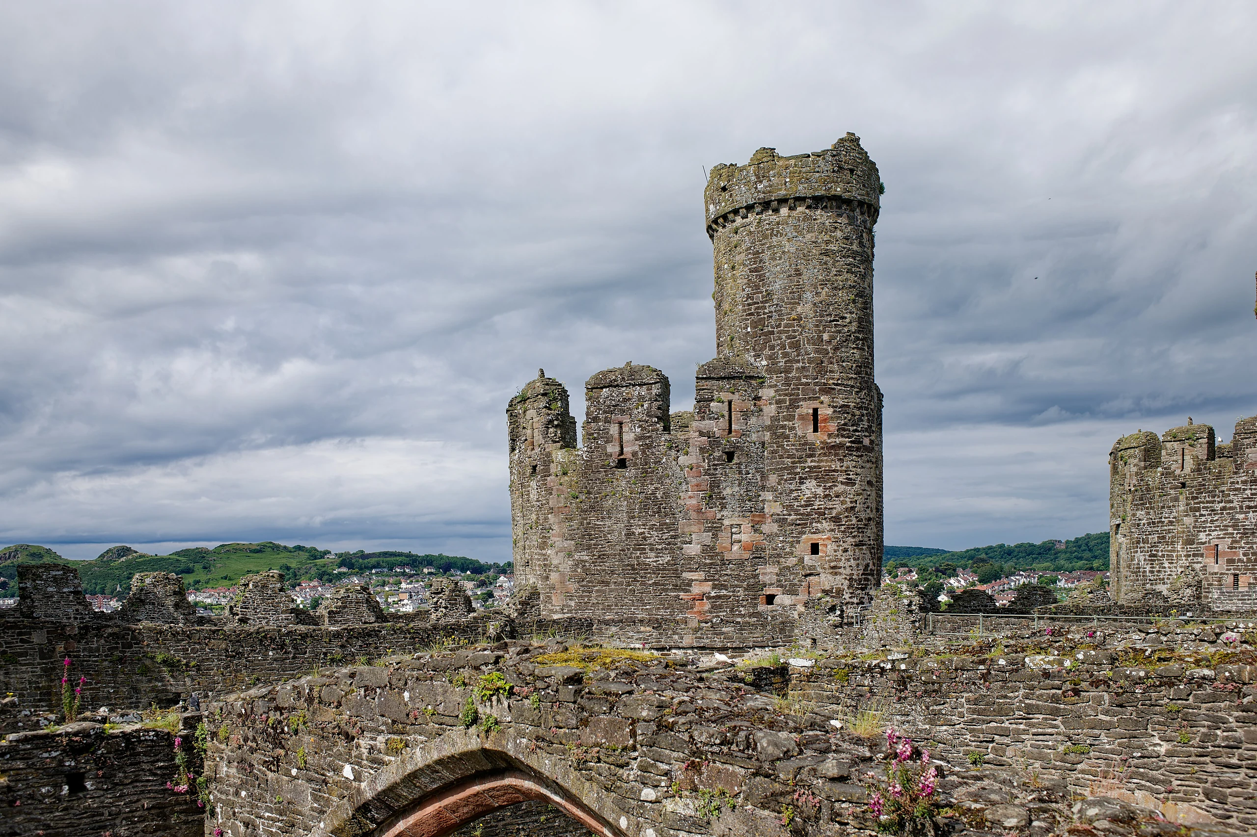 Conwy Castle, Well Tower, seen from the South-West