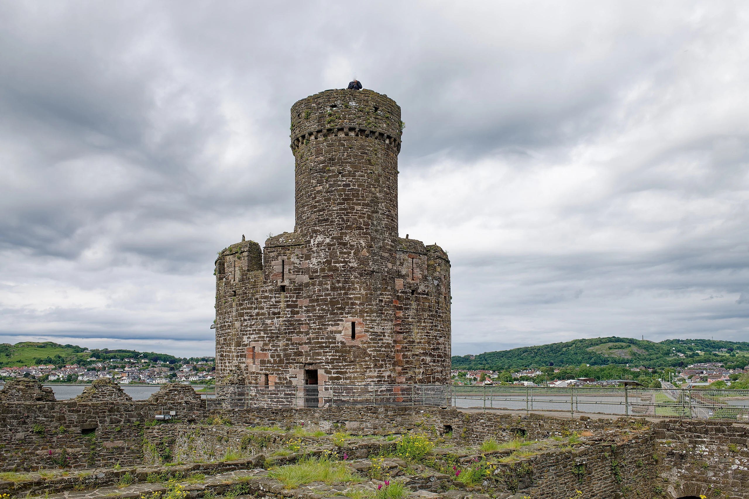 Conwy Castle, Chapel Tower, seen from the South-West