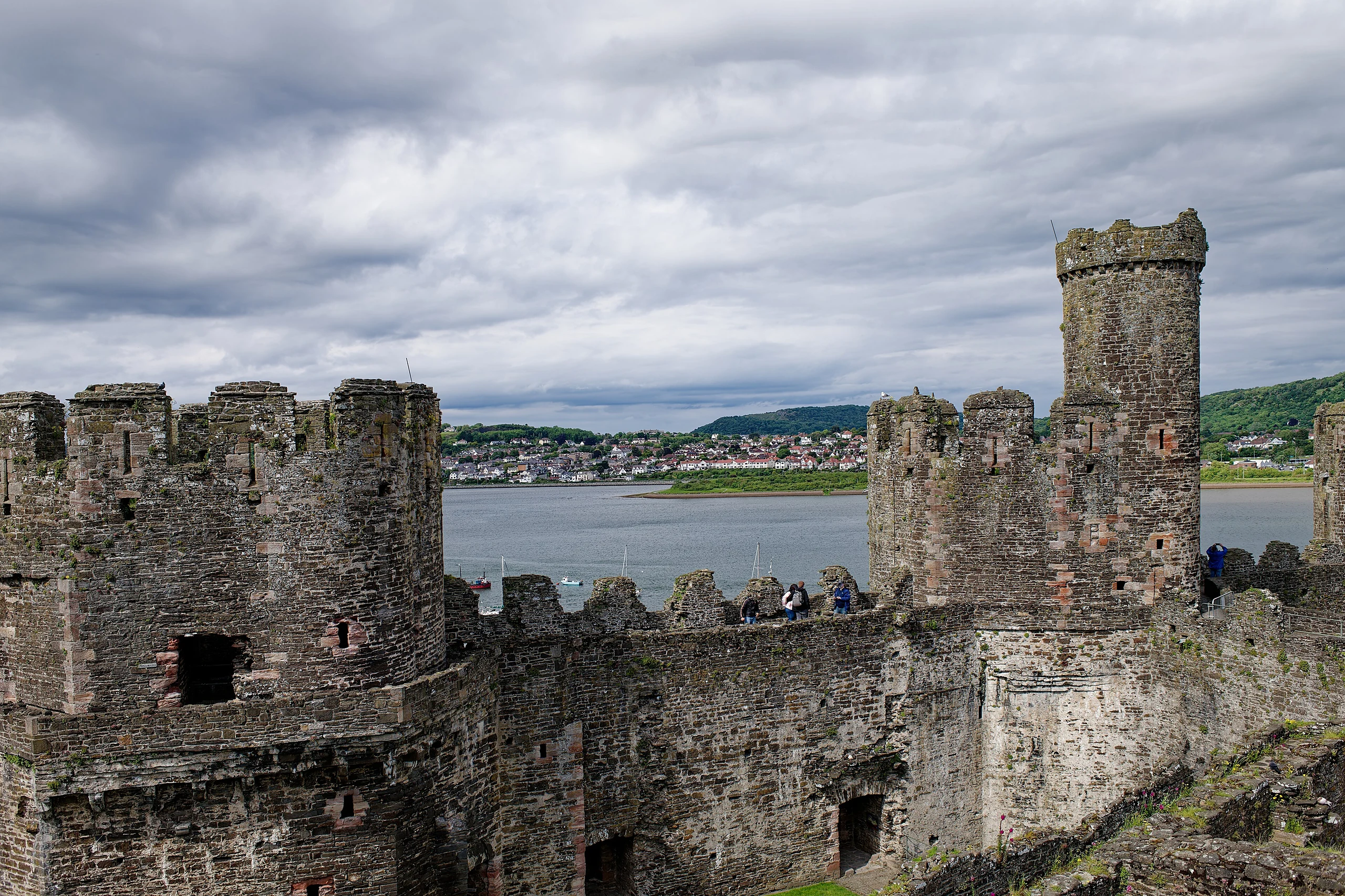 Conwy Castle, Well Tower, seen from the South-West