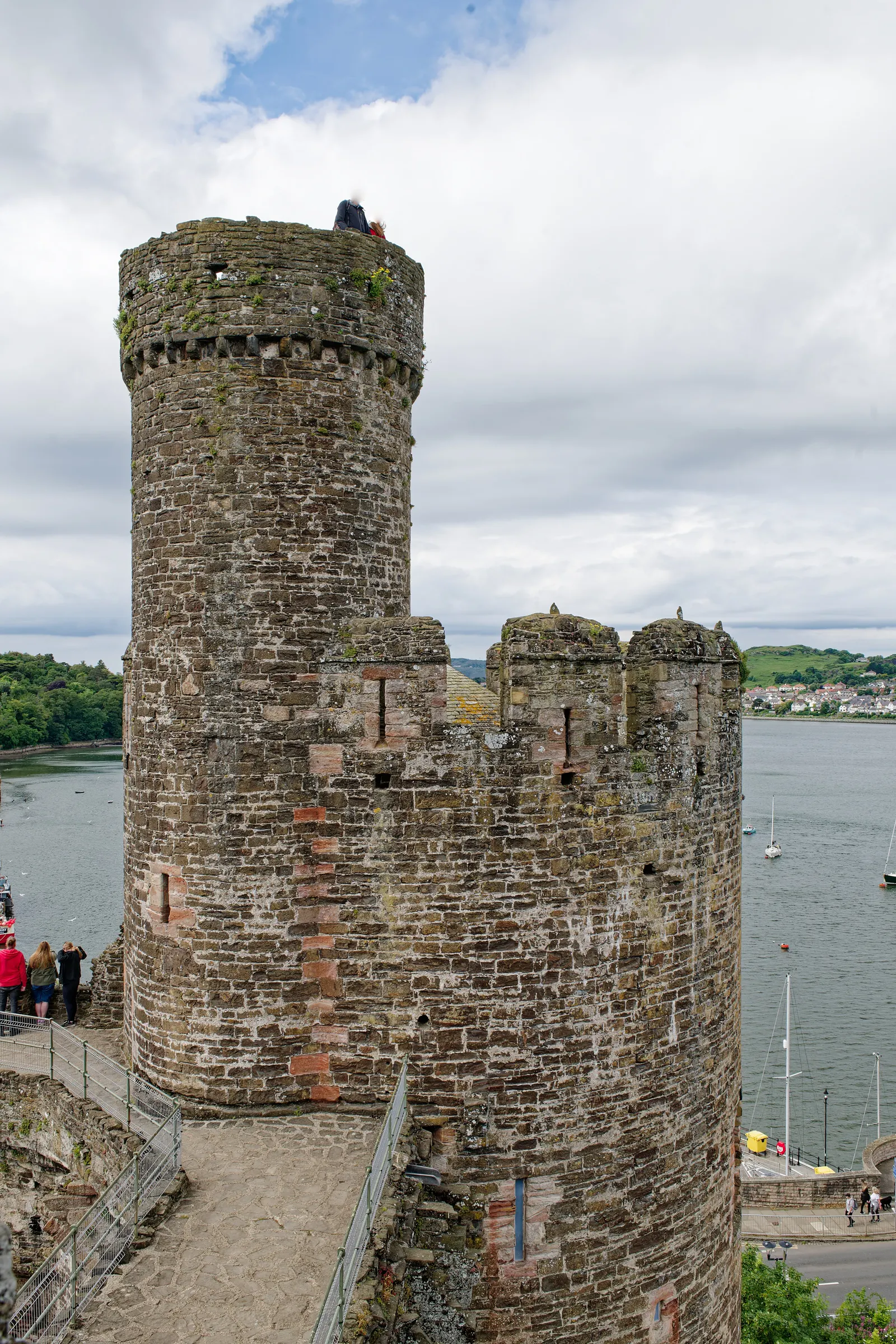 Conwy Castle, Chapel Tower, seen from the South