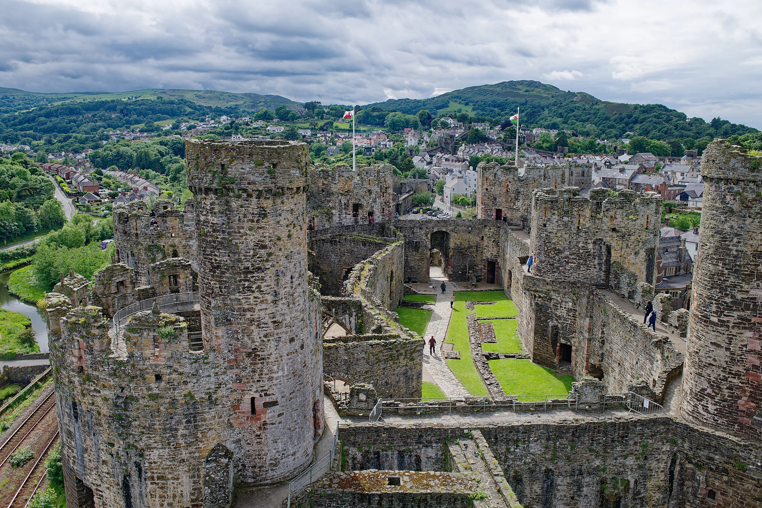 Conwy Castle, seen from the East