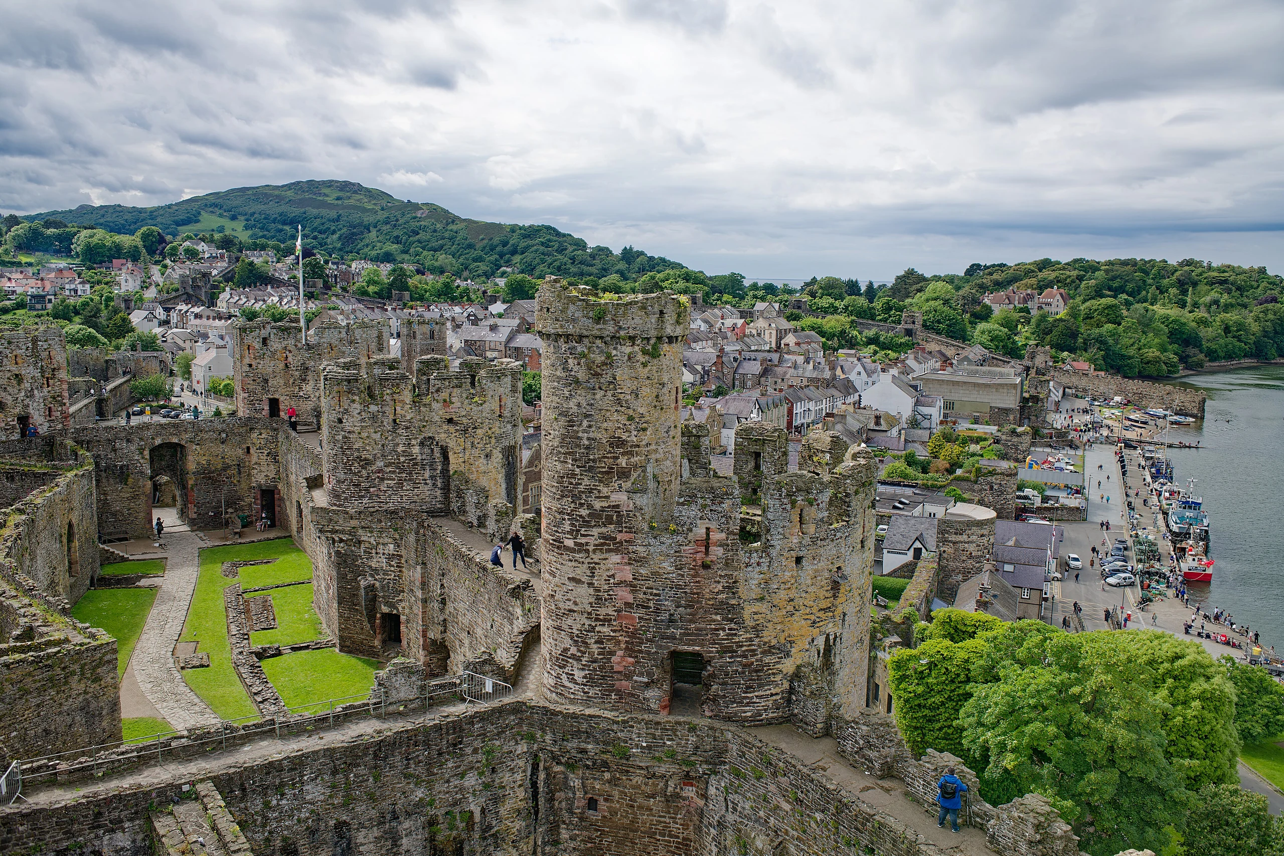 Conwy Castle, Well Tower, seen from the East
