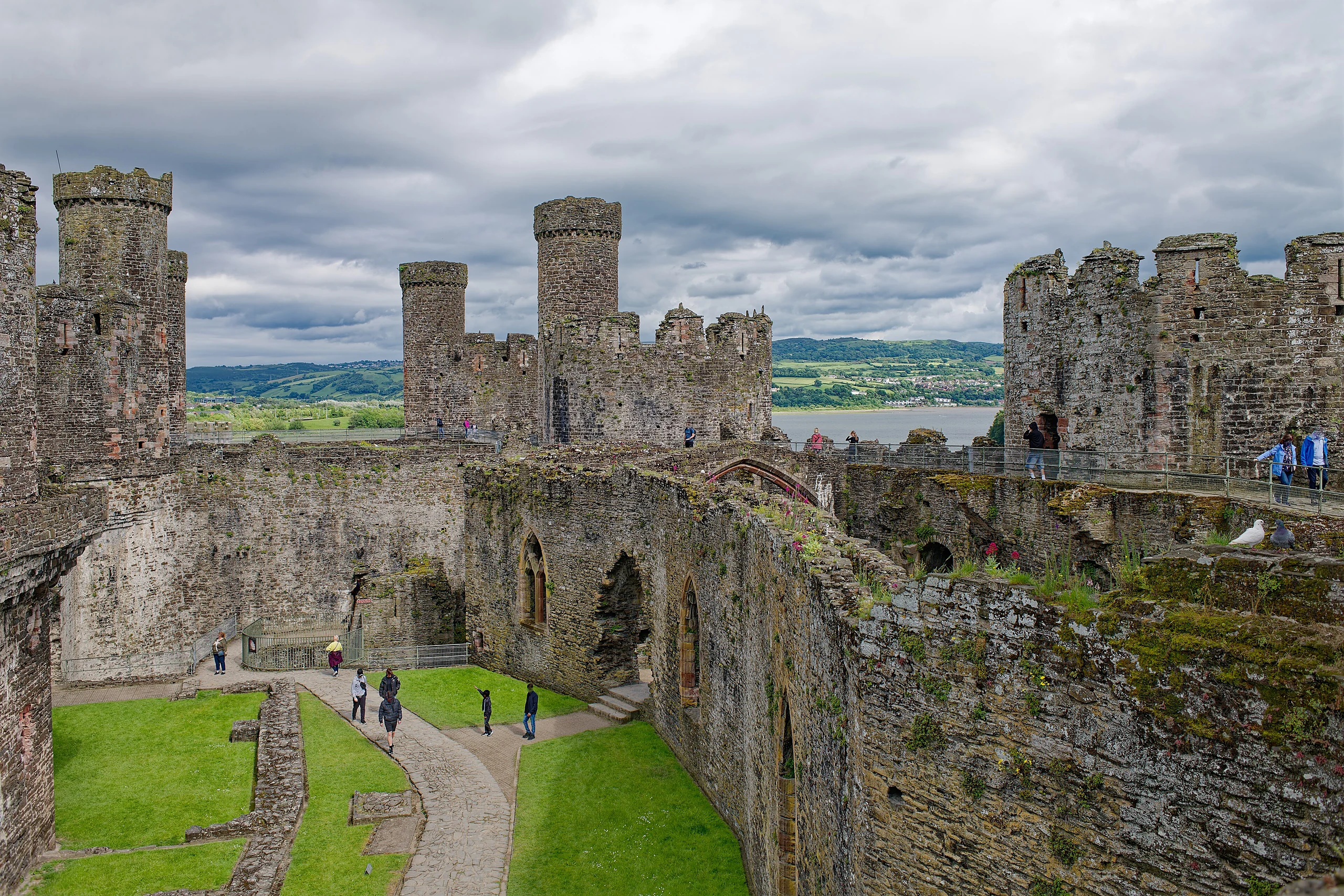 Conwy Castle, Great Hall, seen from the North-West