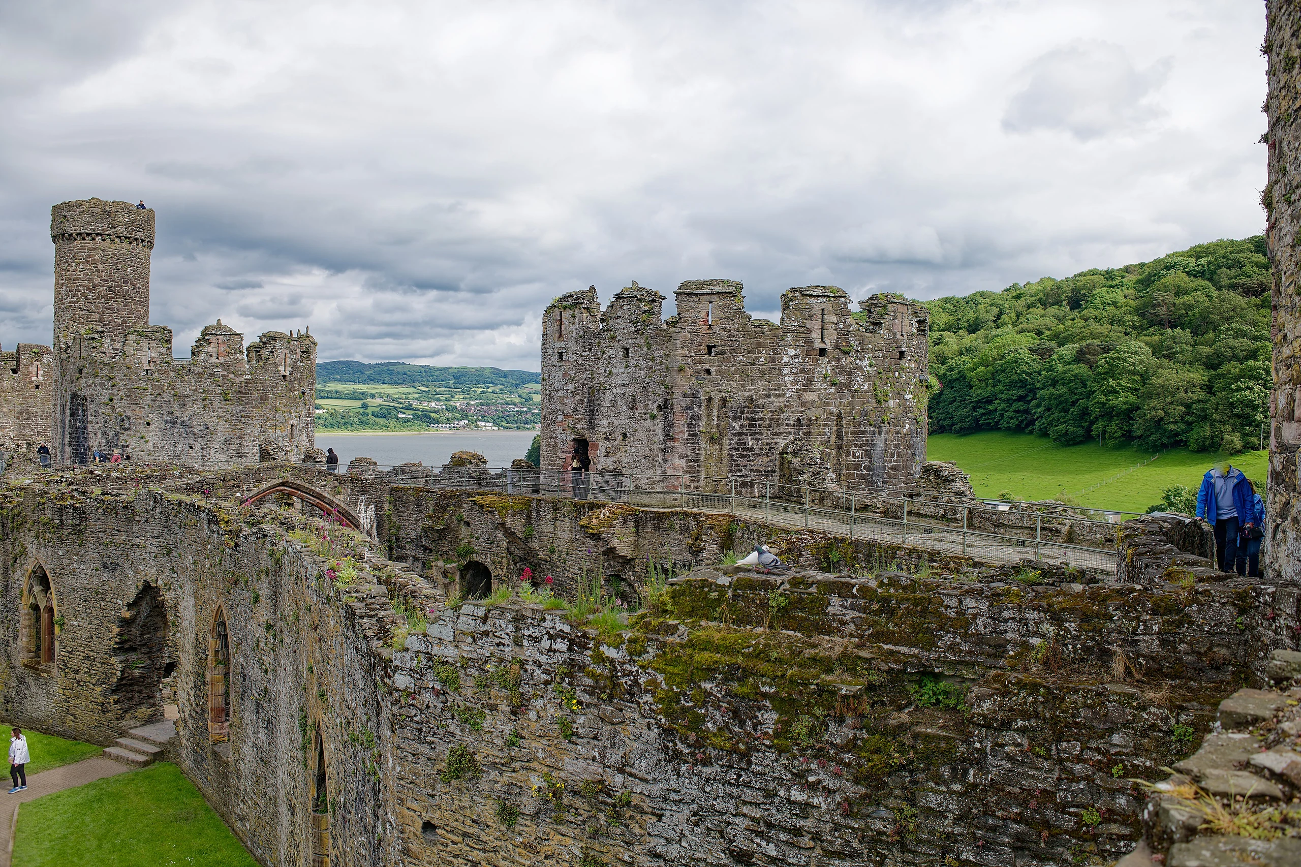 Conwy Castle, Great Hall, seen from the North-West