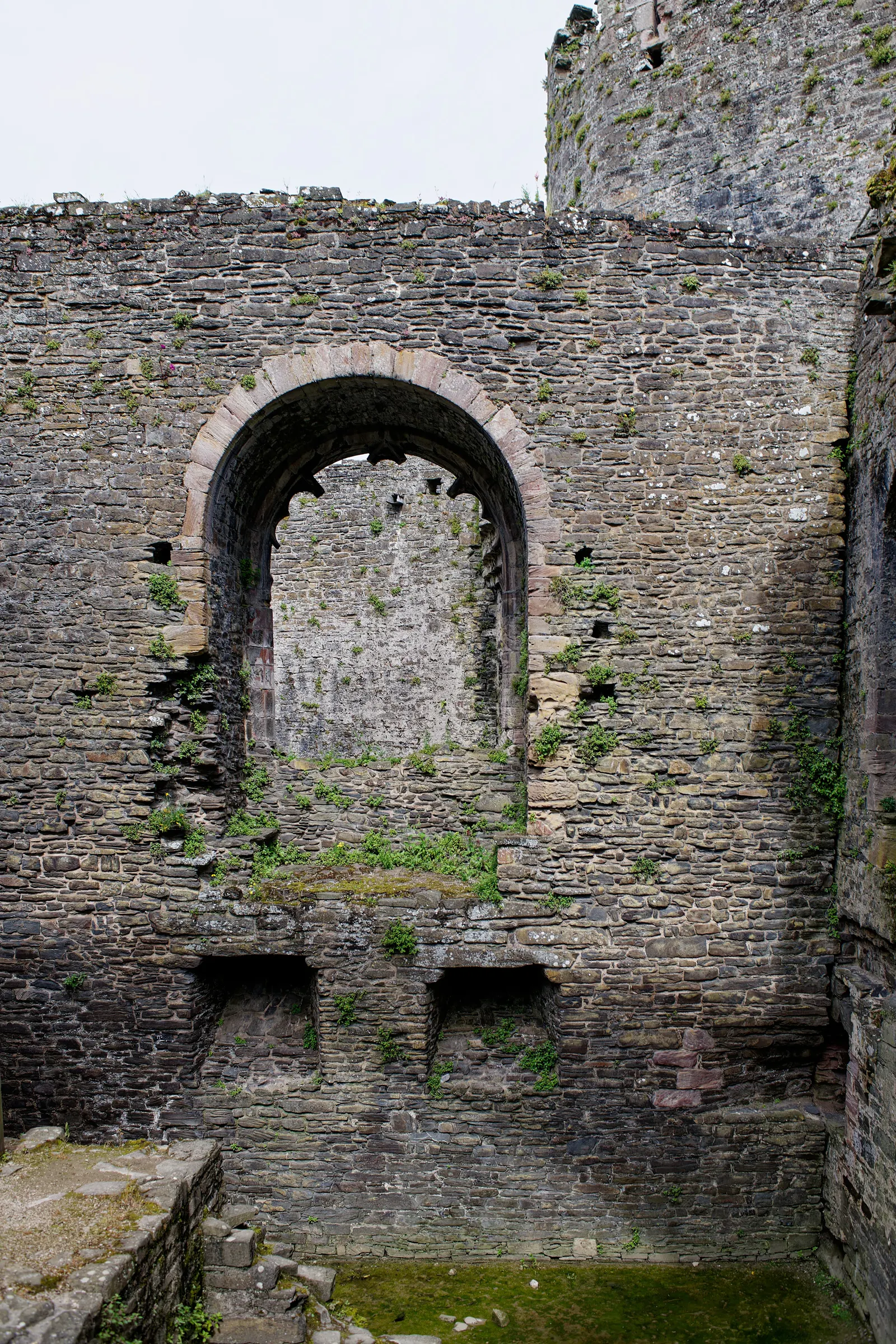 Conwy Castle, Great Hall, looking North