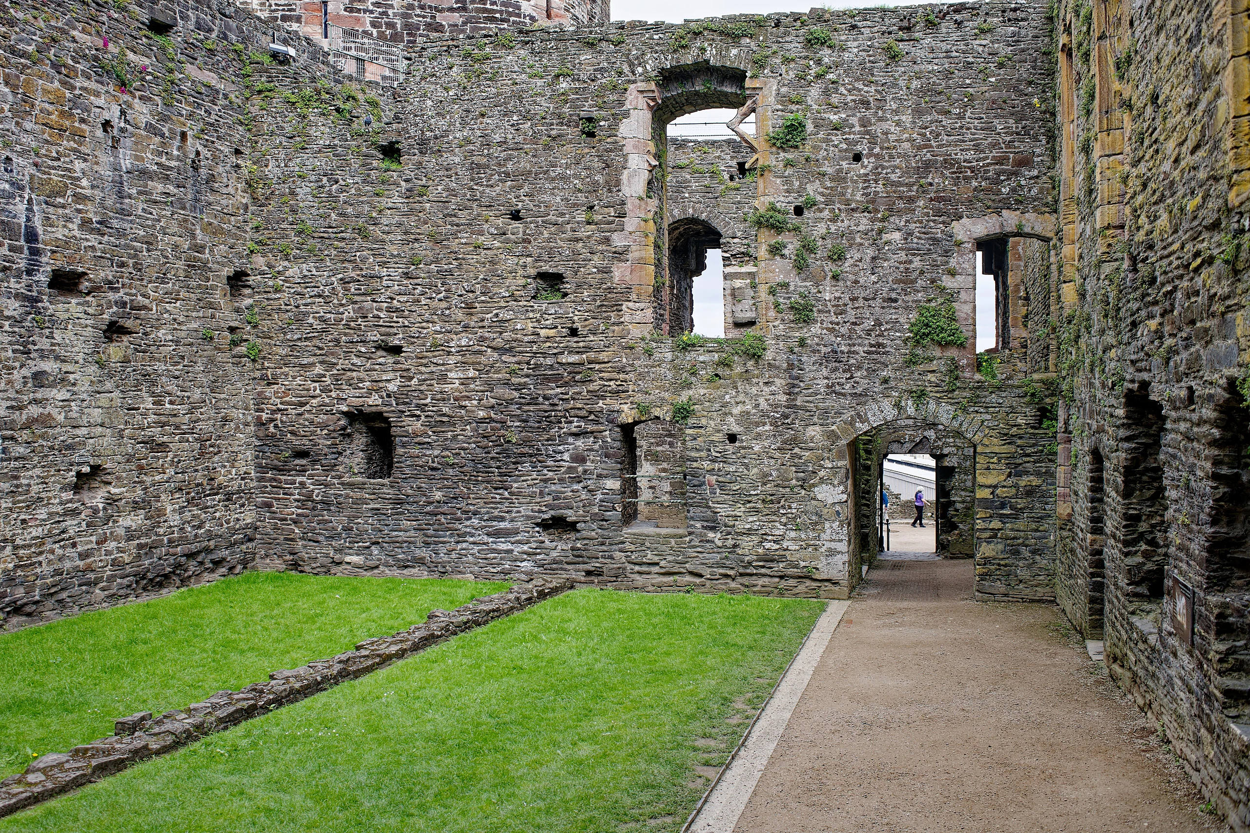 Conwy Castle, Inner Ward, seen from the West
