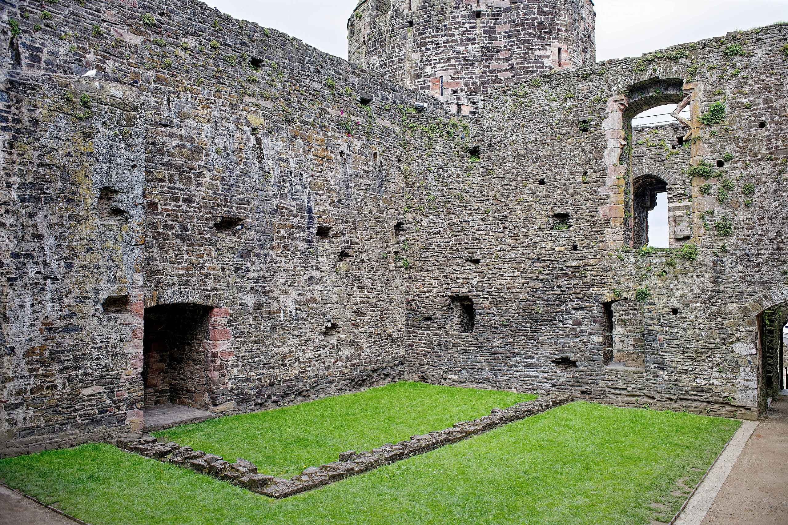 Conwy Castle, Inner Ward, seen from the West