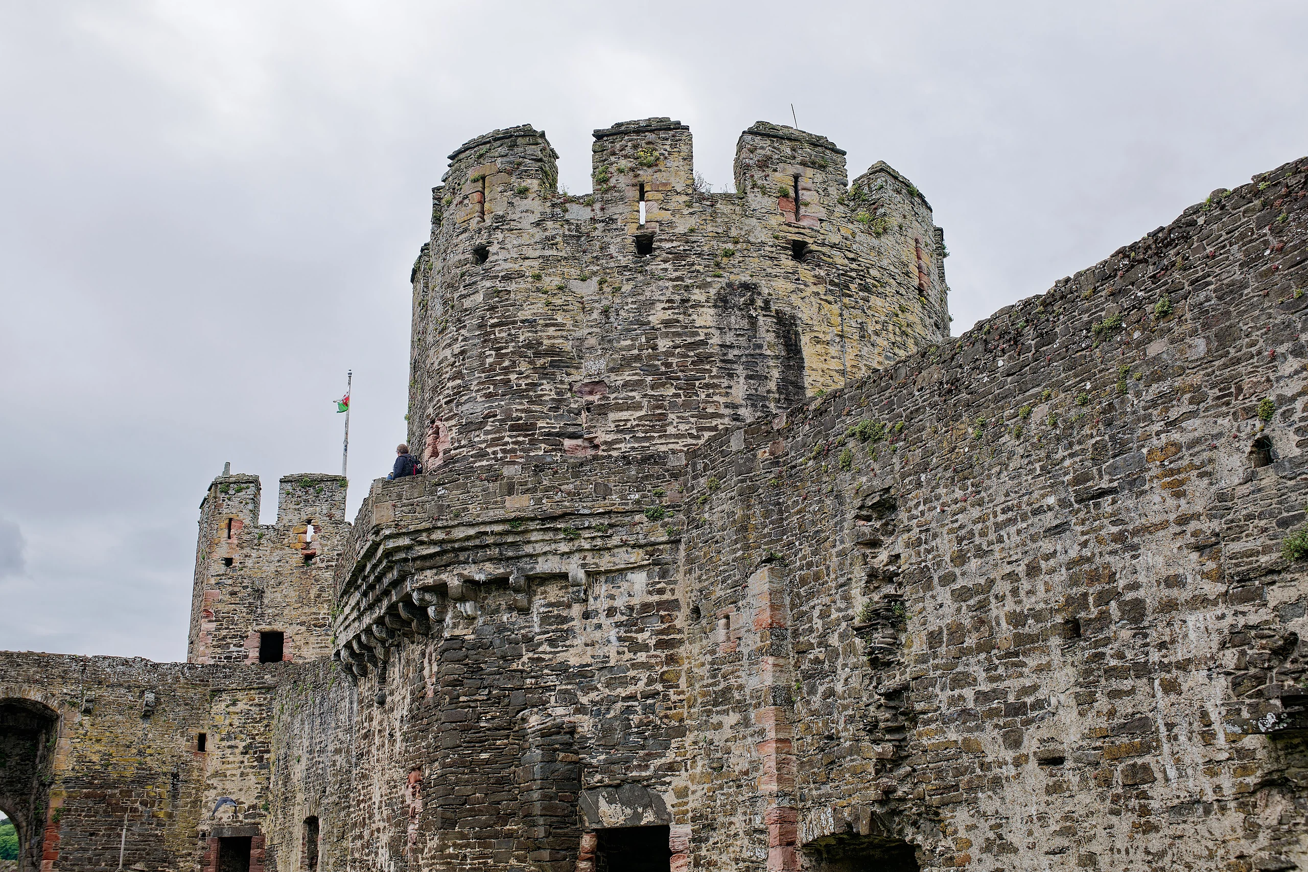 Conwy Castle, Kitchen Tower, seen from the East