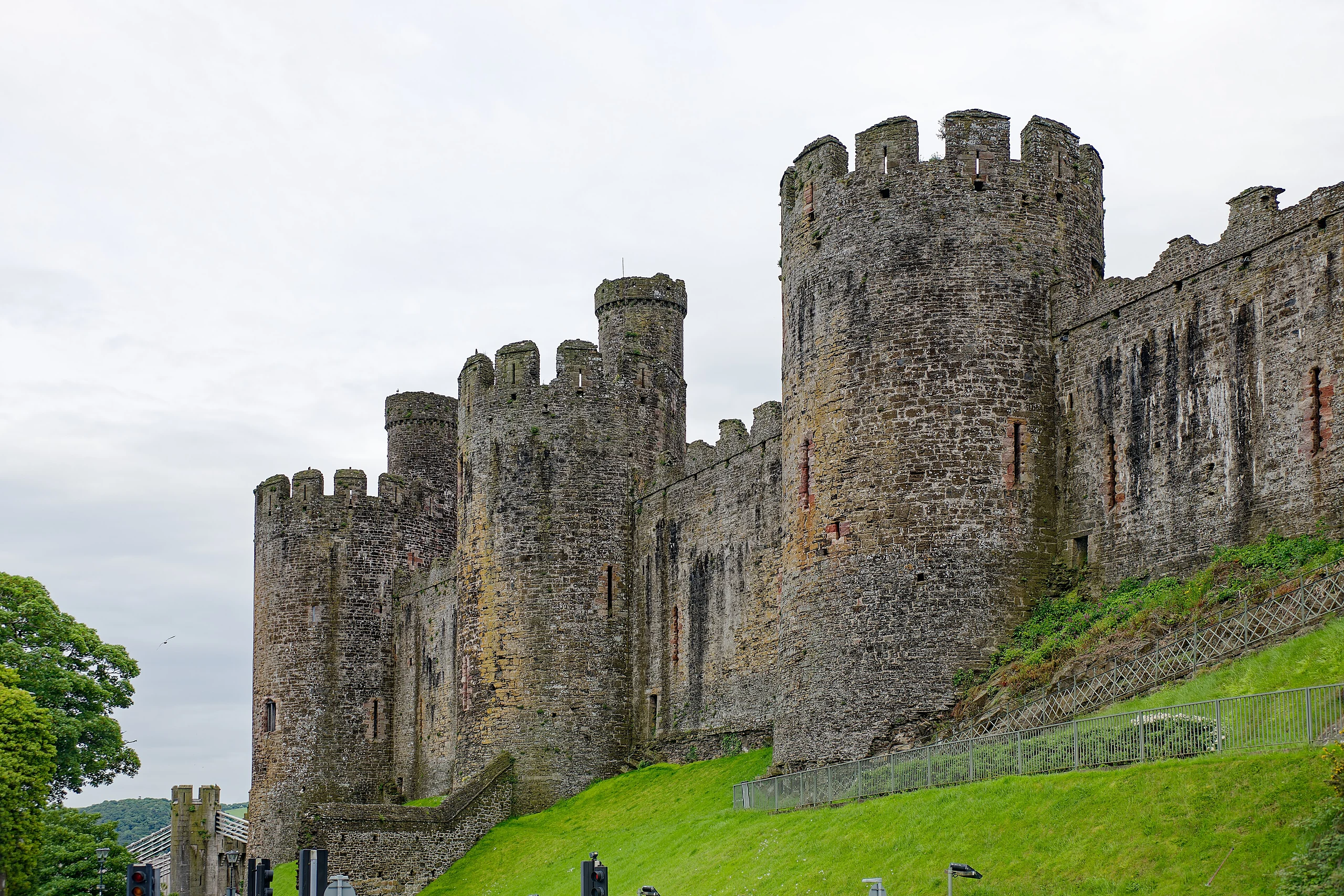 Conwy Castle, north side, seen from the West